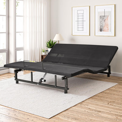 HIGREENA Adjustable Bed Frame King Size,Wireless Remote Control, Head and Foot Incline, Adjustable Bed Frame with USB Ports & Night Light, Anti-Snore