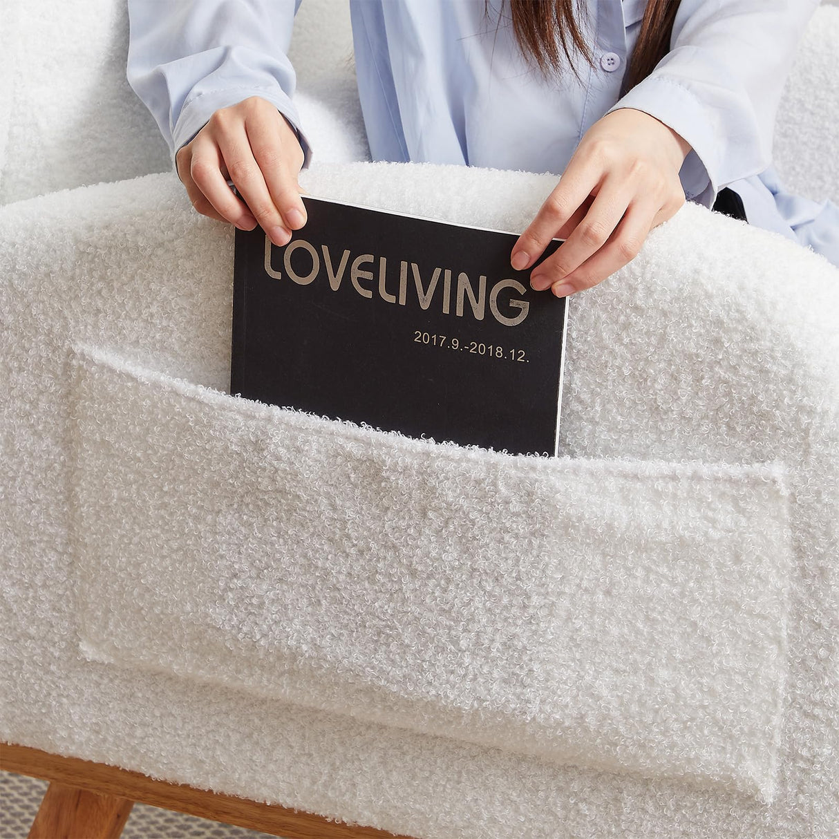 MYFUNSHOP Nursery Rocking Chair Glider – Classic Rocker with Comfortable Cushioning & Smooth Motion for Bedroom MYFUNSHOP