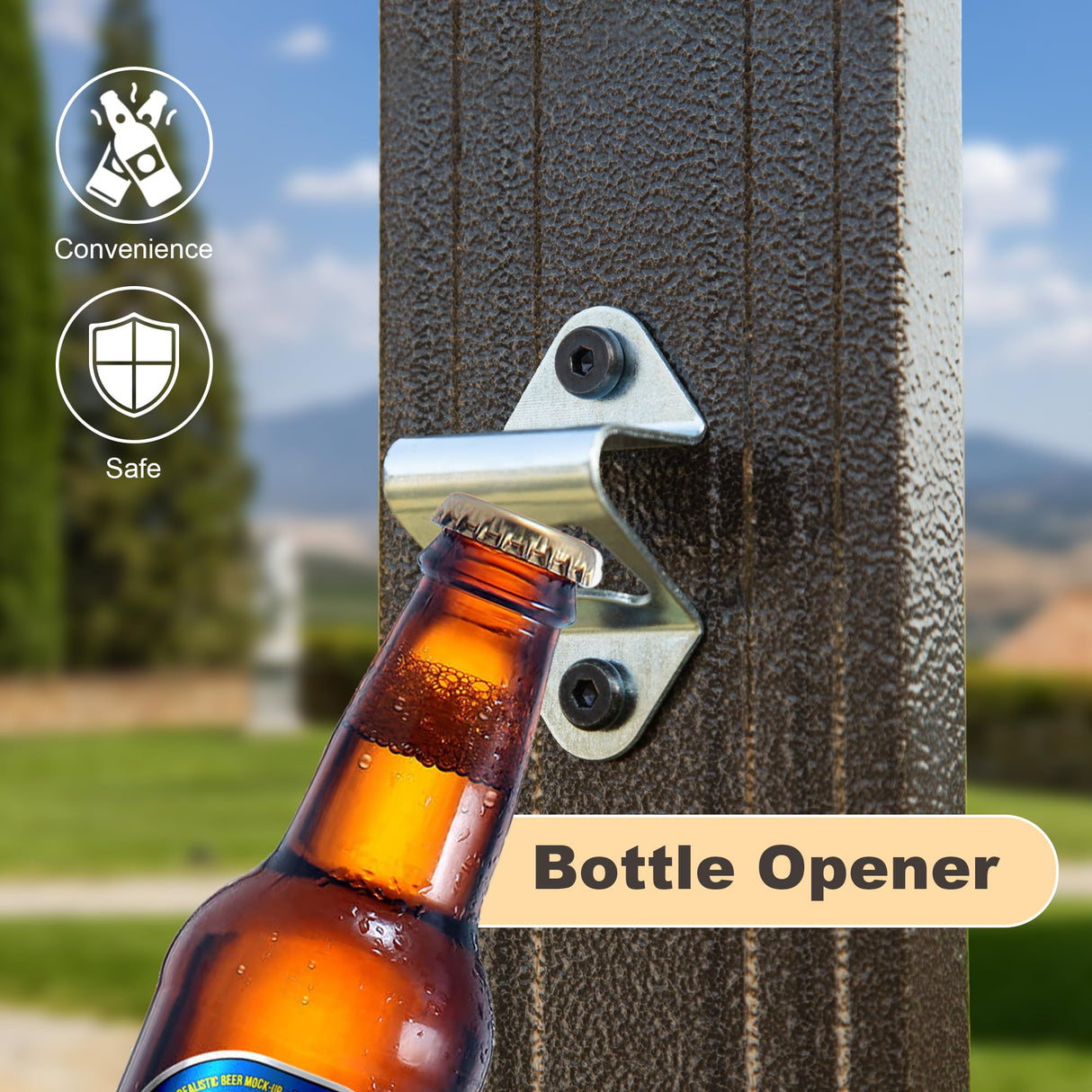 Domi 8x5FT Hardtop Grill Gazebo, Outdoor BBQ Gazebo with 2 Side Shelves and Ceiling Hook, Metal Grill Canopy with Galvanized Steel Double Roof for Patio Lawn Patio Backyard Deck, Brown domi outdoor living