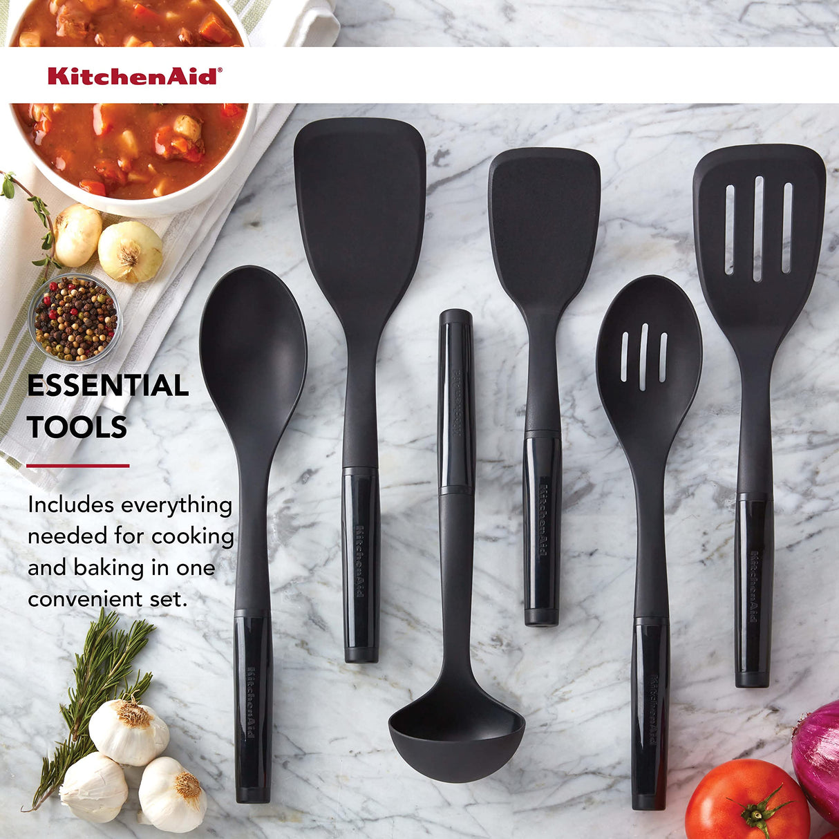 KitchenAid Universal Tool Set, 6 Piece, Black KitchenAid