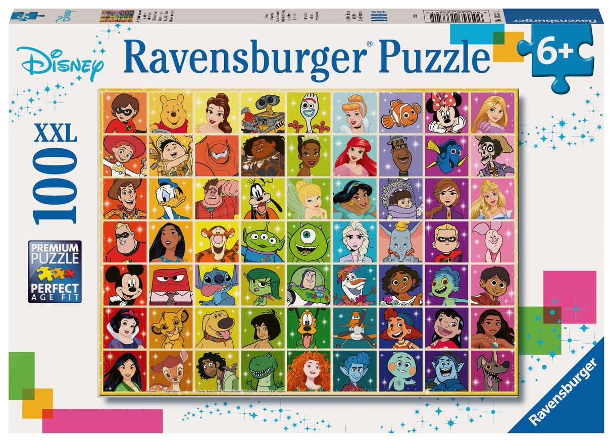 Ravensburger Disney Pixar Color Palette - 100-piece Jigsaw Puzzle for Kids | Unique, Perfectly Interlocking Pieces | Durable, Glare-Free Design | FSC-Certified Materials | Ideal for Ages 6+ Ravensburger