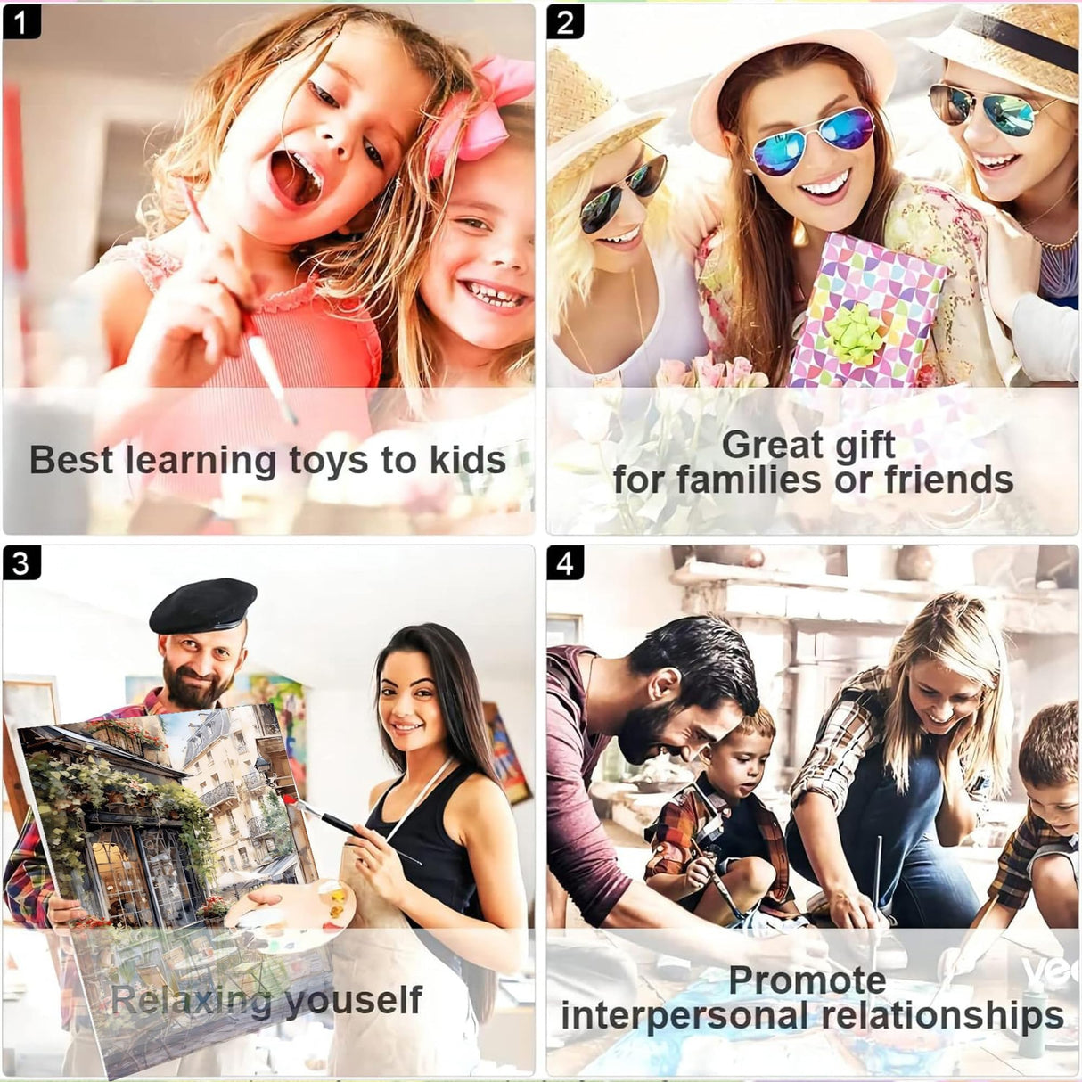 Arttoplus Street Cafe Paint by Numbers Kit for Adults-Street Cafe Adult Paint by Number Kits on Canvas,Landscape Oil Painting by Number Adult for Gift Home Wall Decor(16x20inch) Arttoplus