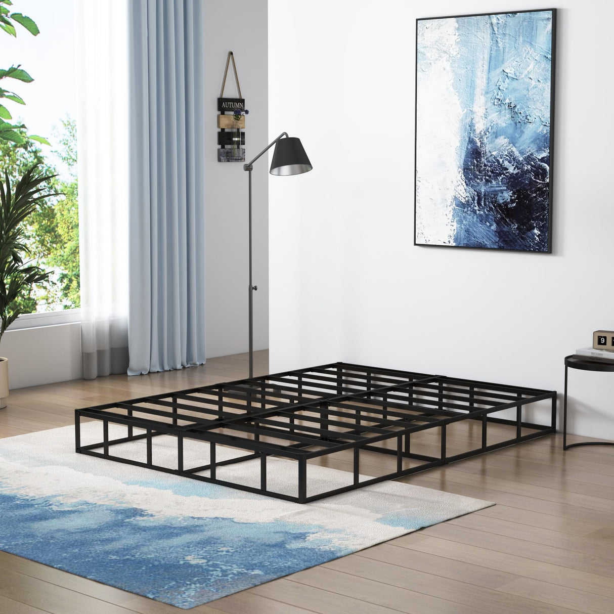 Vehowy 9 Inch Box Spring for King Bed,Heavy Duty Box Spring Mattress Foundation/Metal Bed Base/Noise Free/Non-Slip/Easy Assembly Vehowy