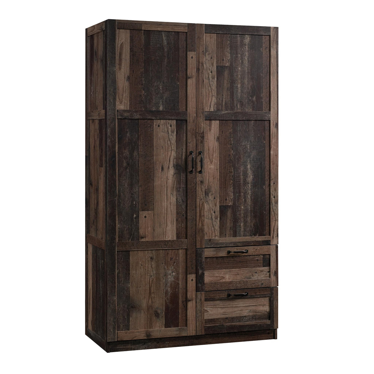 Sauder Miscellaneous Storage Wardrobe, L: 40.0" x W: 19.45" x H: 71.1", Reclaimed Pine Finish Sauder