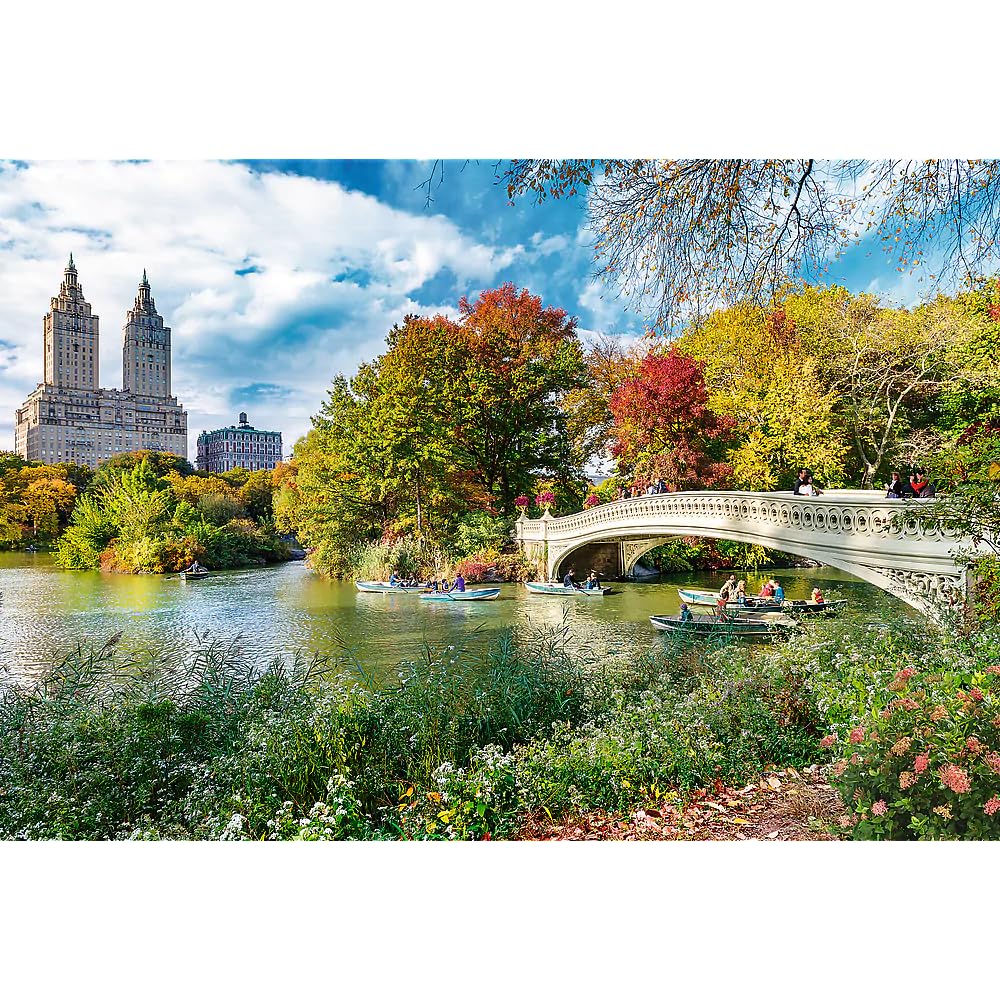 Trefl Wanderlust: Charming Central Park, New York 1500 Piece Jigsaw Puzzle Prime 33"x23" Thick Cardboard, BIO, ECO, New York, Travel, Creative Entertainment for Adults and Children from 12 Years Old Trefl
