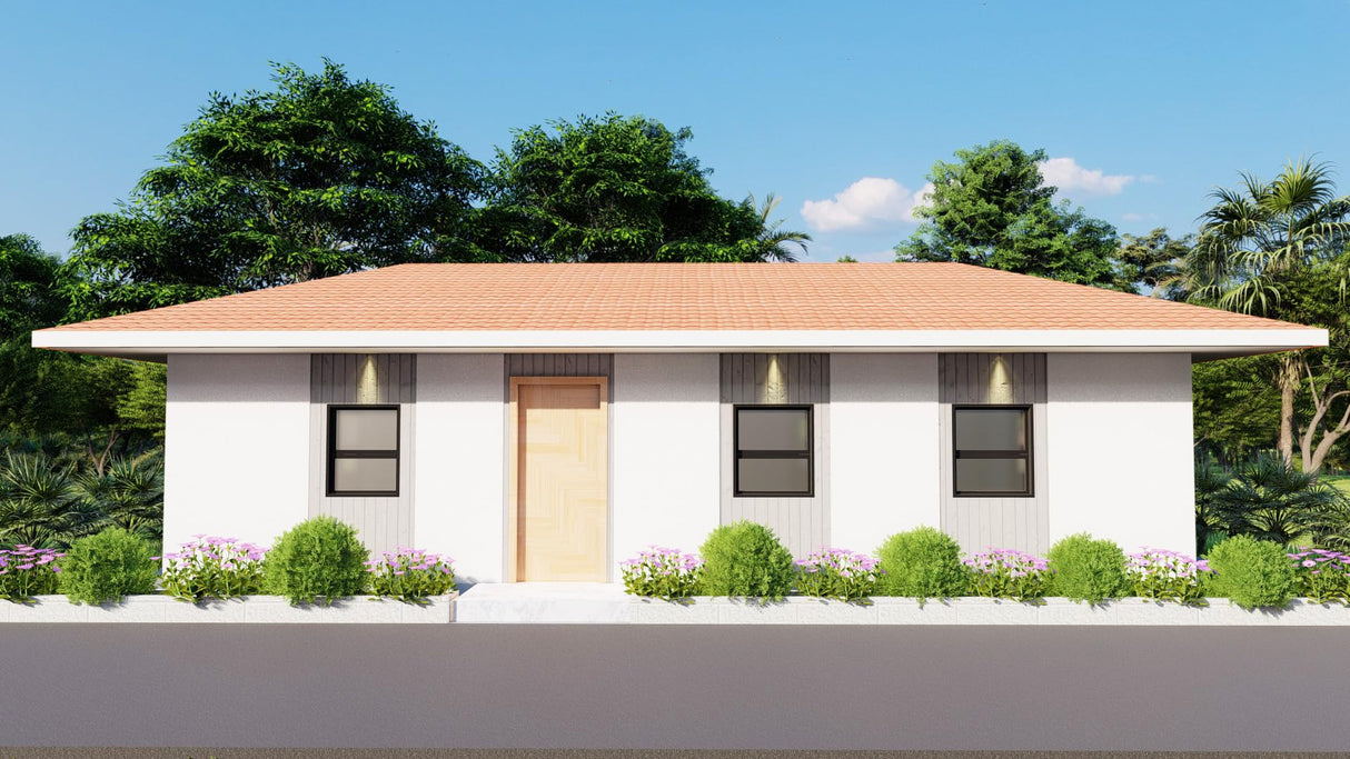 Generic 26x38 Three Bedroom Tiny Home Plans | Single Story | 936sqft | Wooden Modern Tiny Home Blueprints Generic