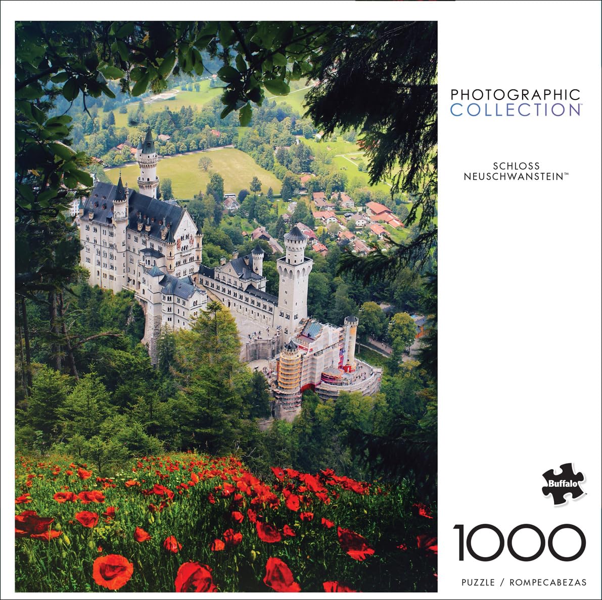 Buffalo Games - Florian Olbrechts - Schloss Neuschwanstein - 1000 Piece Jigsaw Puzzle for Adults -Challenging Puzzle Perfect for Game Nights - Finished Size is 26.75 x 19.75 Buffalo Games