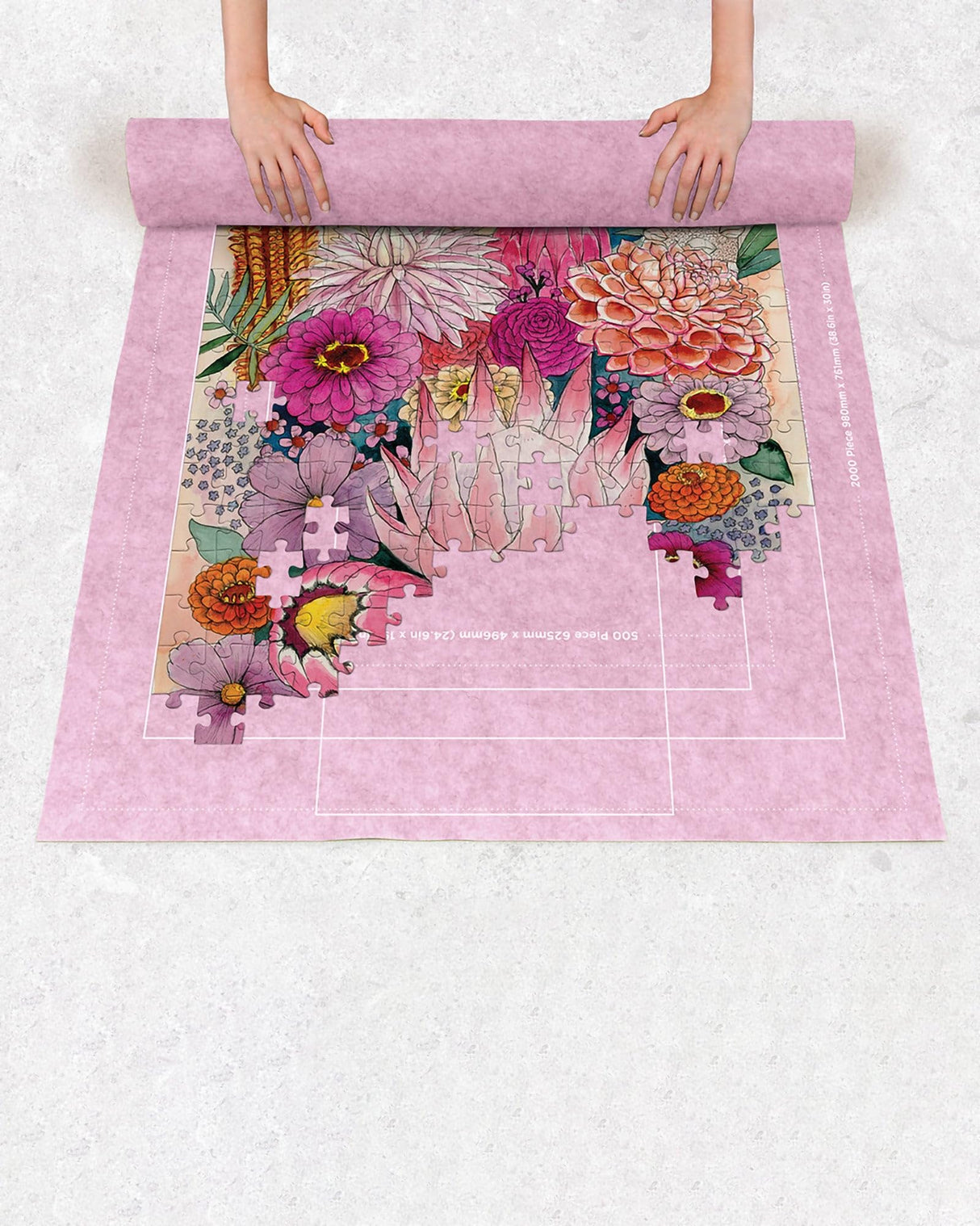 Jigsaw Puzzle Felt Roll Mat – Portable Roll-Up Puzzle Storage Journey of Something