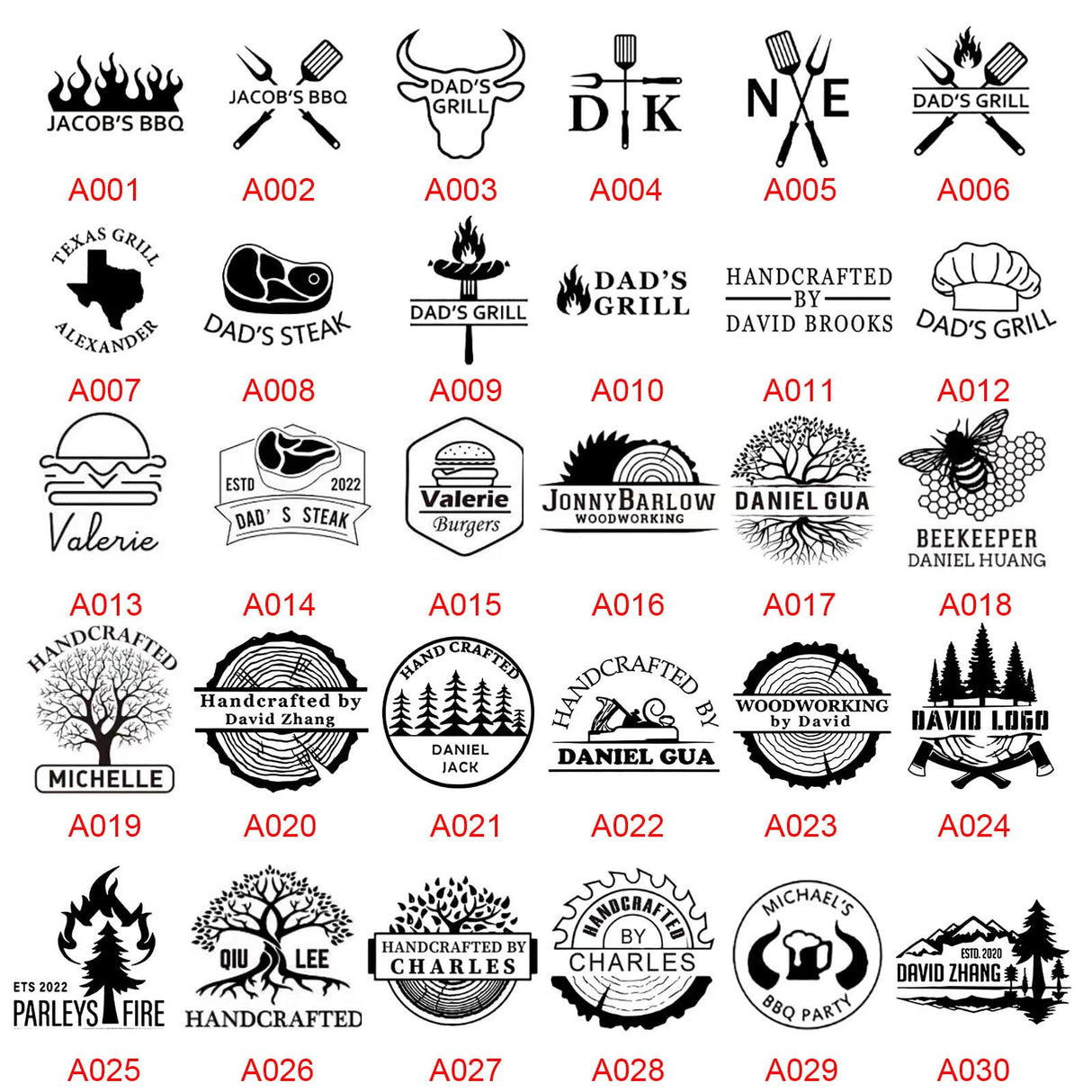 Custom Electric Branding Iron Stamp for Woodworking - Arokimi (1"x1") Arokimi