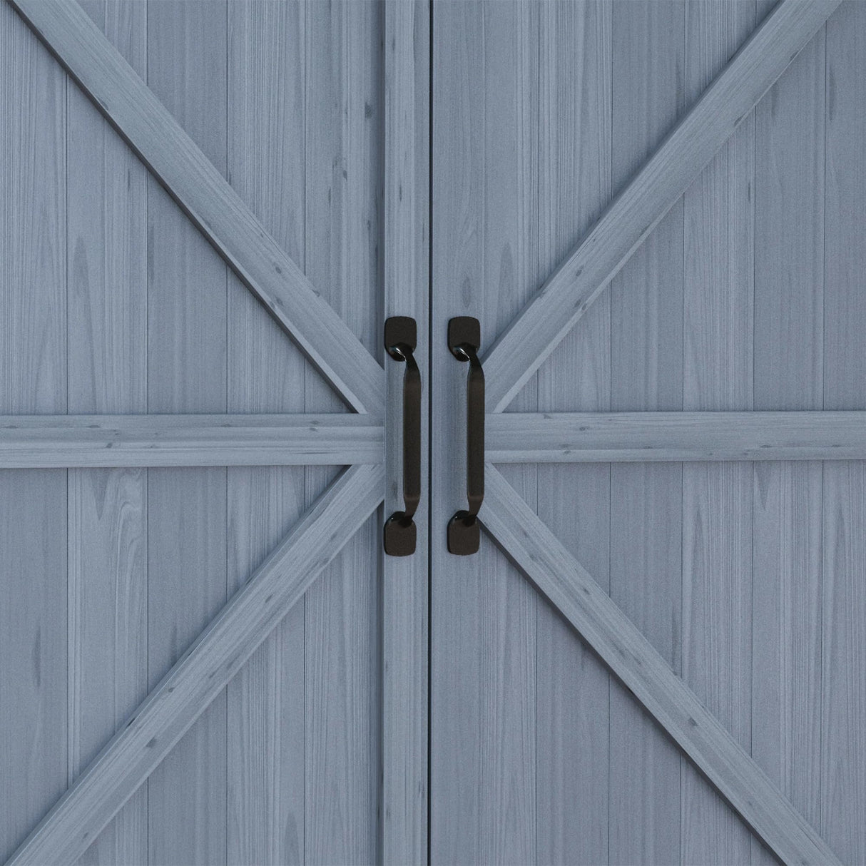 Outsunny Potting Bench, Outdoor Wooden Potting Table with Storage Cabinet with 2 Shelves, Garden Work Bench with Galvanized Plated Tabletop for Backyard, Balcony, Gray Outsunny