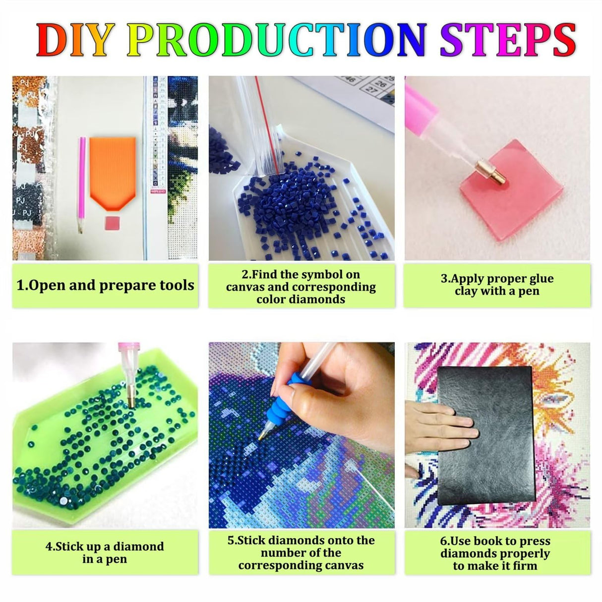 RMSGOZO DIY Green Baby Dragon Diamond Art Kits for Adults, Exquisite Full Round Crystal Gemstone Art Cross Stitch Diamond Painting Kits for Children 8X12 Inch, for Room Decor Bathroom Decor RMSGOZO