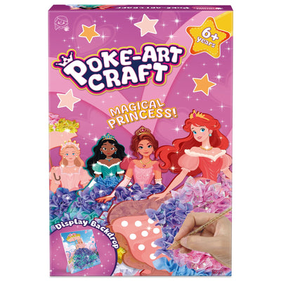 JolliBrix Poke in Kits for Girls - Princess, Arts and Crafts for Kids, Tufting Kit for Kids, Toys for Girls Ages 4 5 6 7 8+, Mess Free Art Activity, Great Gift for Birthday, Christmas