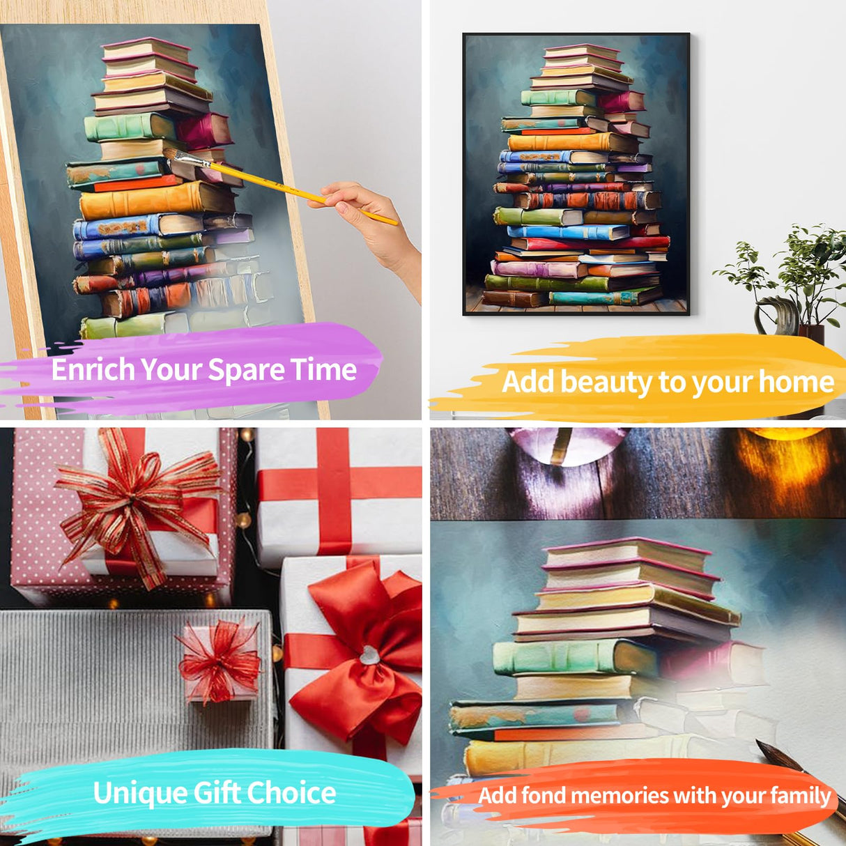 YALKIN Paint by Number for Adult Kits, DIY Oil Acrylic Painting Kits for Adults Beginners on Canvas for Home Wall Decor Gifts 16x20 inch/40X50CM (No Frame) YALKIN