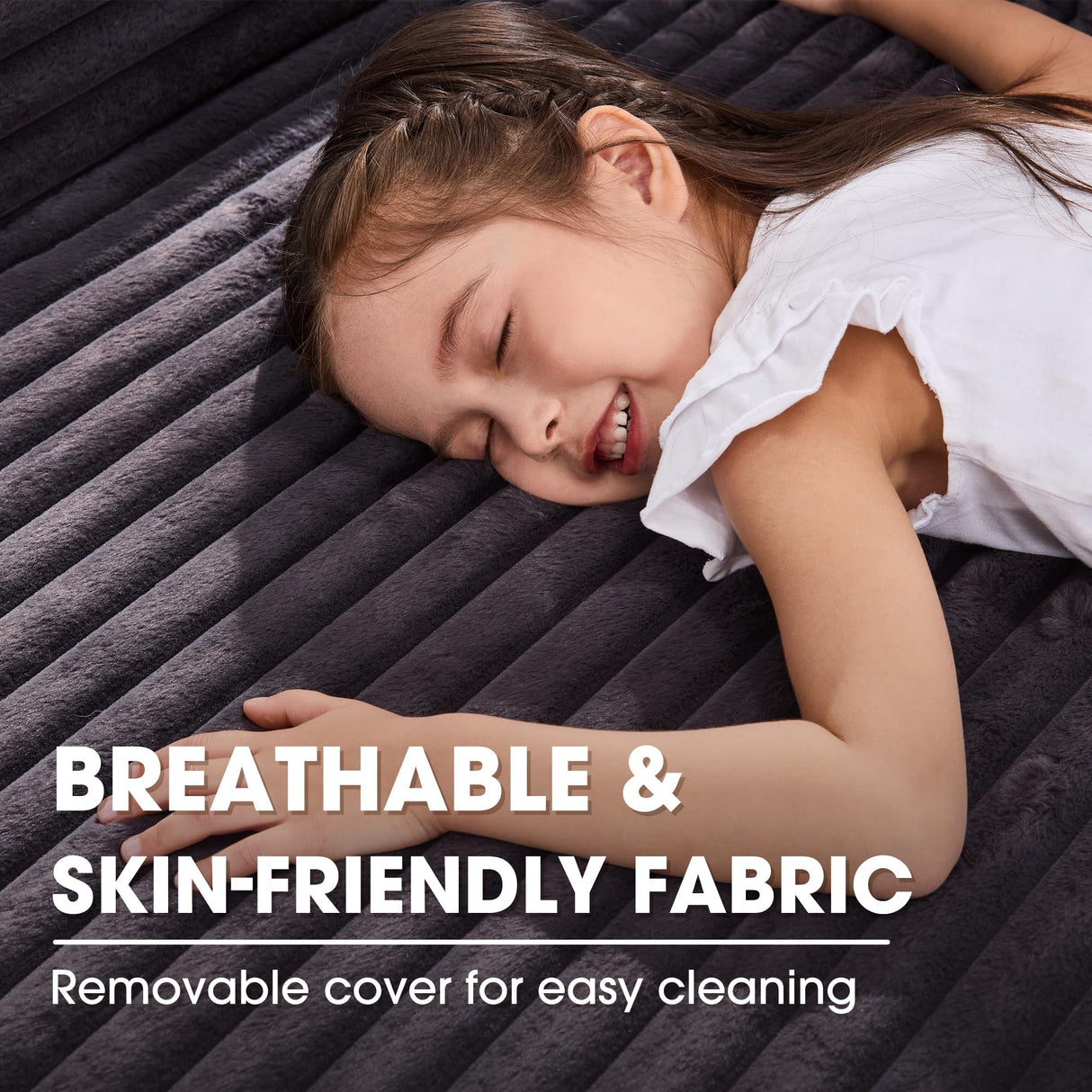 Hobestluk 96“ Modular Sectional Sofa Couches L-Shape Couch 3 Seat Modular Sofa Memory Foam Sectional Couches for Living Room, Cloud Couch with Oversized Chaise (Grey, Stripe (Left Facing Chaise)) Hobestluk