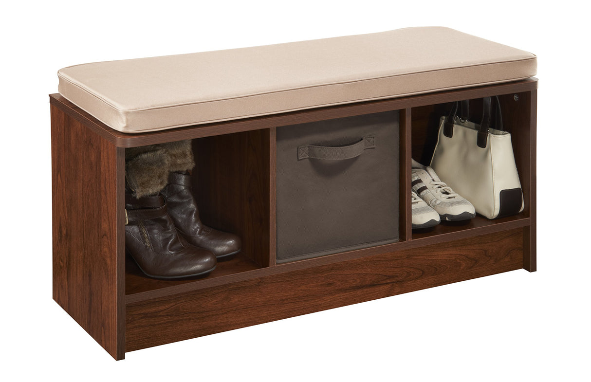 ClosetMaid 1309 3-Cube Storage Bench, Dark Cherry ClosetMaid