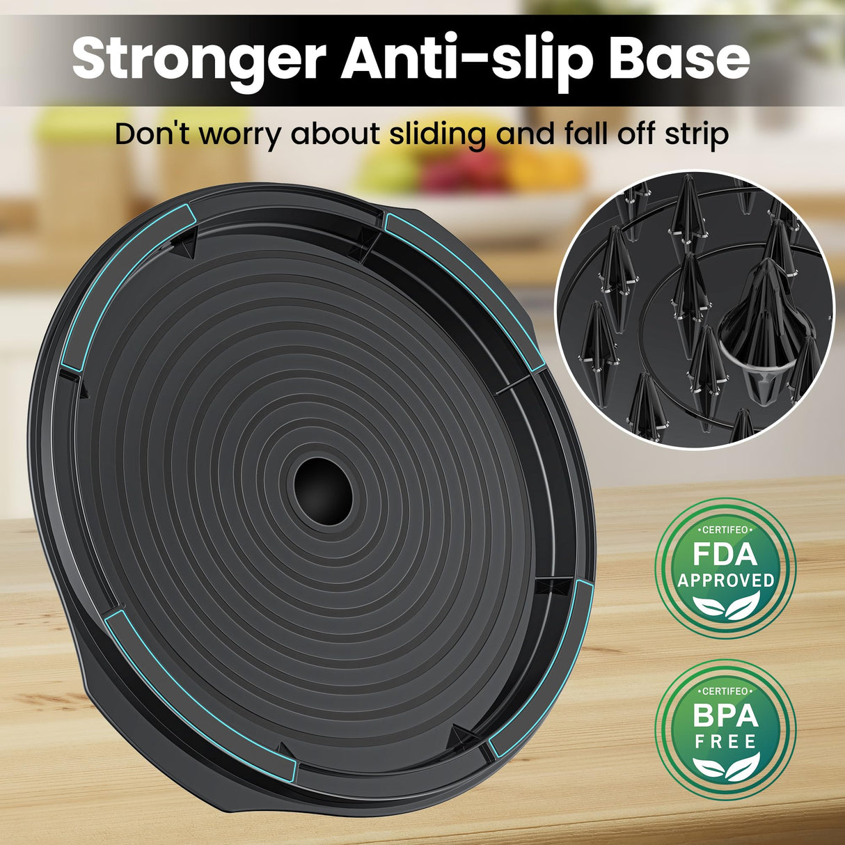 Chicken Shredder Tool Twist Large - 10'' Pro Meat Shredders for Chicken Breast,Visible Kitchen Gadgets Grinder Machine with Brush,Strong Anti-Slip Strip,Ergonomic Handle,BPA Free (Black) Beiyunee