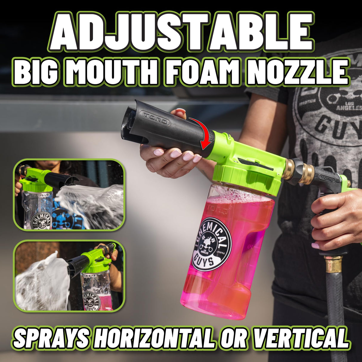 Chemical Guys ACC_326 – TORQ Foam Blaster 6 Foam Wash Gun – The Ultimate Car Wash Foamer that Connects to Any Garden Hose Chemical Guys