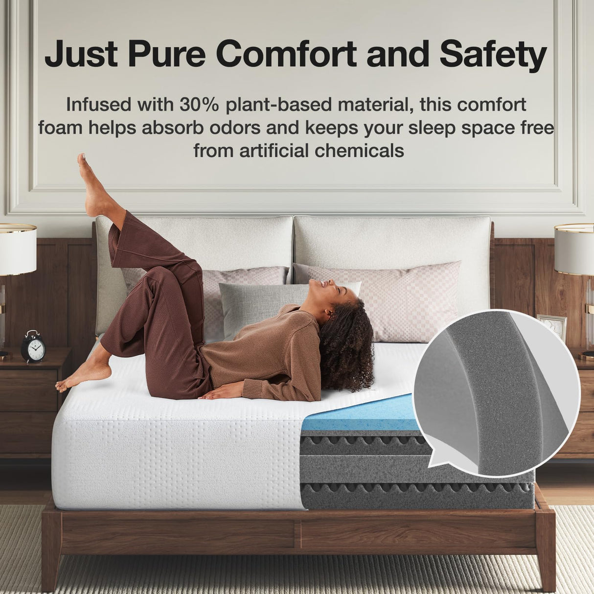 Novilla 14 inch Full Memory Foam Mattress, Gel Memory Foam Mattress for Cooling Night Sleep & Pressure Relief, CertiPUR-US Certified Novilla