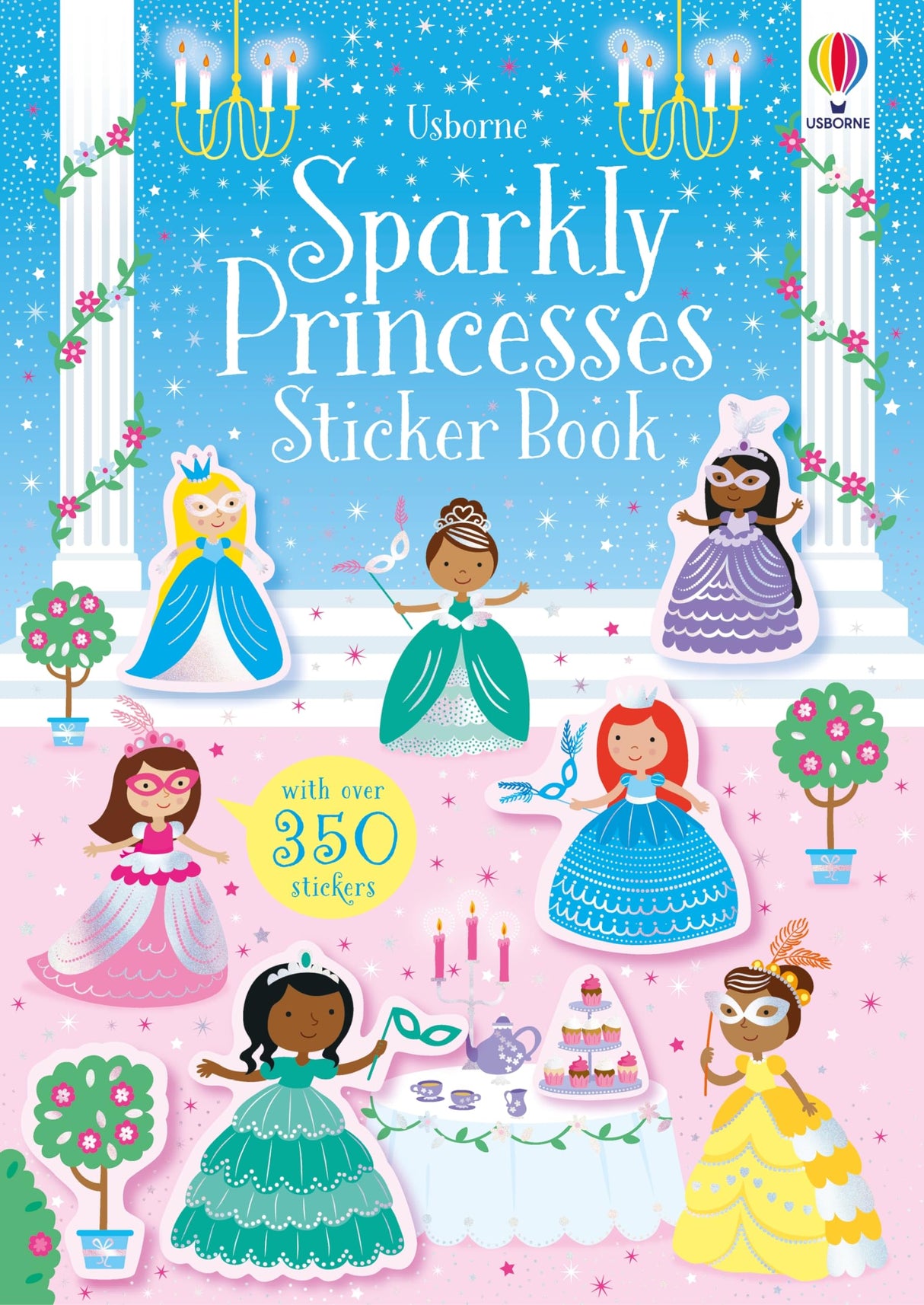 Sparkly Princesses Sticker Book: Shimmery Princess Adventures With Over 350 Stickers for Creative Interactive Play (Sparkly Sticker Books) WoodArtSupply