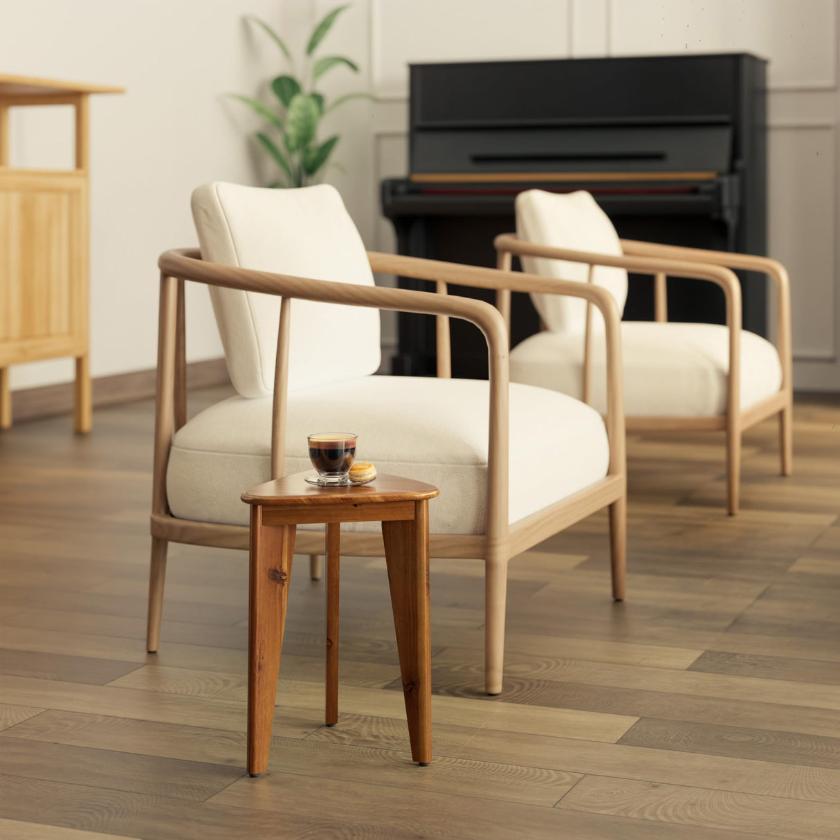 12" Corner Shower Foot Rest - Wooden Showers Stool Seat for Shaving Legs - Small Corner Shower Benches for Inside Shower - Waterproof Bath Step Stools Bench for Bathroom (Height - 18in, Acacia) HOLANA