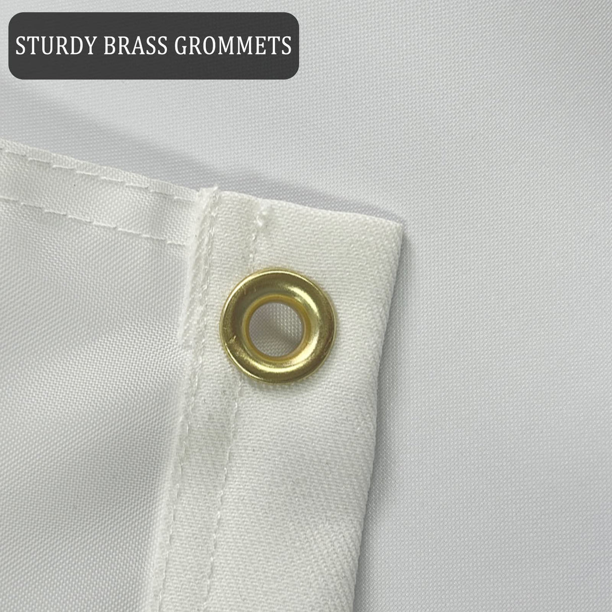 AZCOVER White Flag 12x18, Blank Flag Small, Heavy Duty Polyester DIY White Flag with 2 Brass Grommets, 12"x18" Custom White Blank Flag Small for Boat, Patio, Garden, Yard Decoration A-ZCOVER