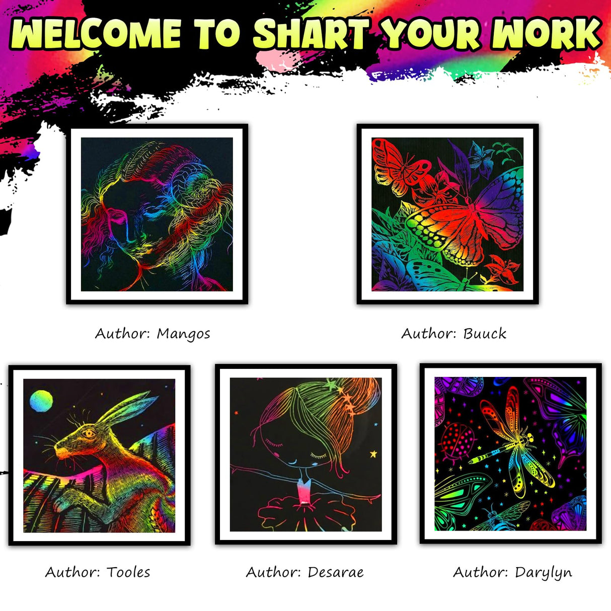 ZMLM Rainbow Scratch Paper Art Crafts Mini Notes Kids Gifts 4 5 6 7 8 9 10 Years Old Girls Boys Students Teens Classroom Prizes School Supplies Birthday Party Travel Toy Activity ZMLM