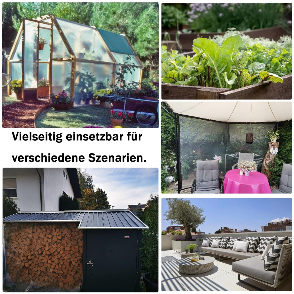 RAUMPA 8x10 ft Clear Plastic Vinyl Tarp with Grommets, Heavy Duty Waterproof Tarps and Sheeting for Chicken Coops, Patios, Greenhouses, Balconies, Gazebos, Porches, and Winter RAUMPA