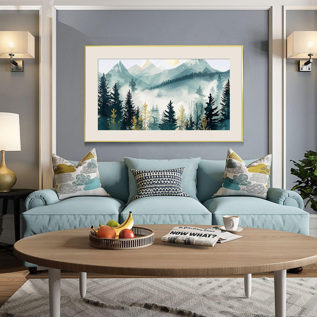 JOOZ Mountain Diamond Painting Kits for Adults 5D Large Landscape Diamond Art Kits for Adults Full Drill Forest Diamond Art Painting Kits Gem Art Kits for Wall Decor 27.5x15.7Inch JOOZ