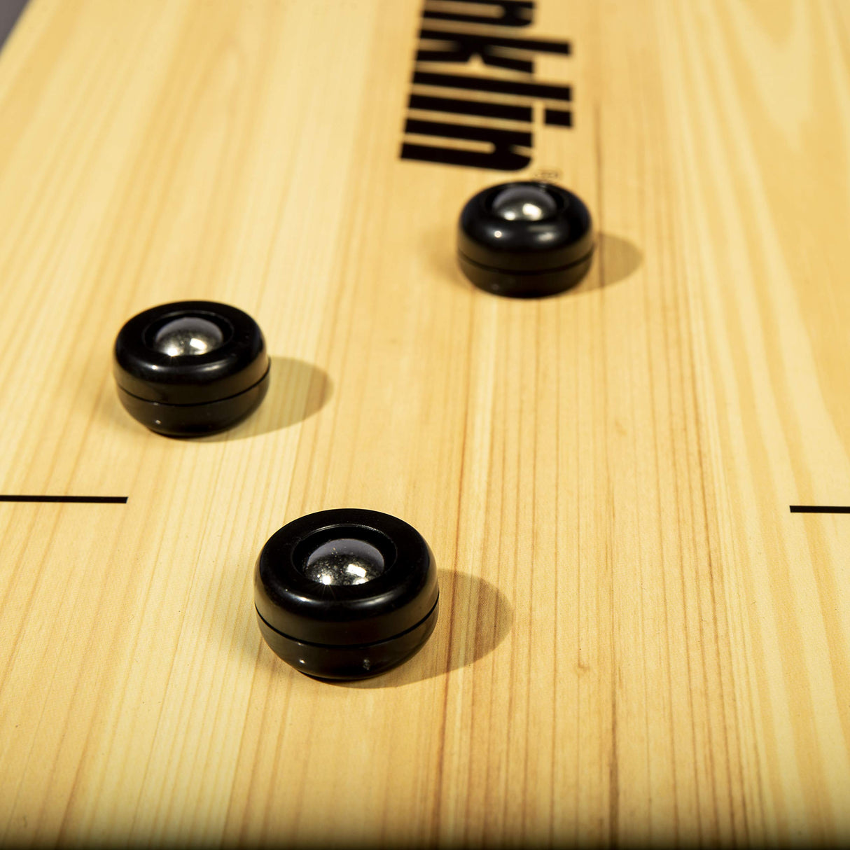 Franklin Sports 2-in-1 Shuffleboard Table and Curling Set - Portable Tabletop Set includes 8 Rolling Mini Pucks - 45" Franklin Sports