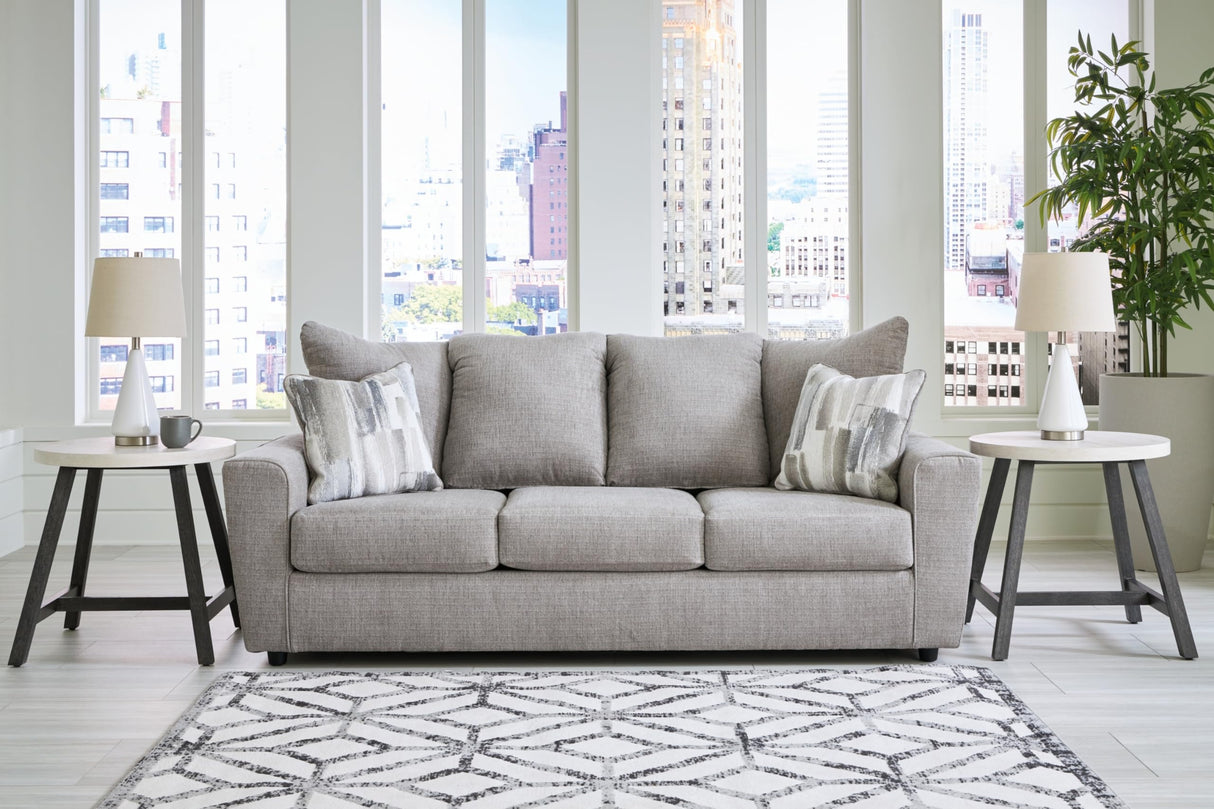 Signature Design by Ashley Stairatt Contemporary Sofa with Removable Cushions, Light Gray Signature Design by Ashley