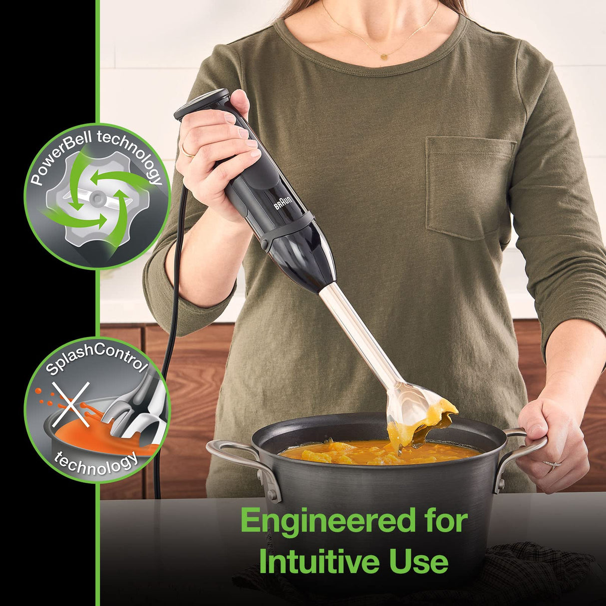 Braun MQ5000 Hand Blender Multiquick Vario, MQ5000, Black Braun