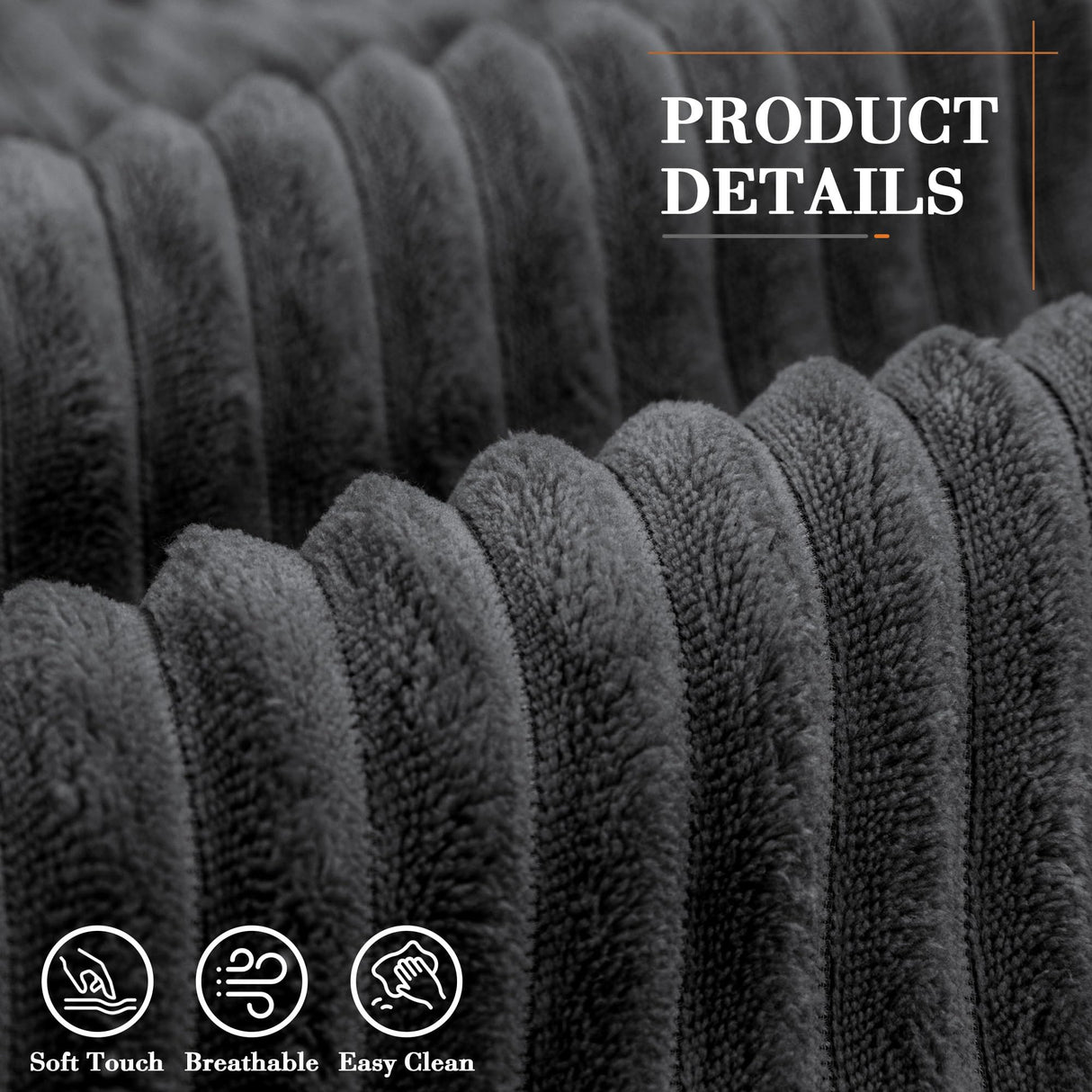 Shahoo 126" Modular Sectional Sofa, Cloud Couches for Living Room, Upholstered Boneless Couch with Ottoman, Upholstered Cloud Sofa for Bedroom (Black, U Shaped Sofa) Shahoo