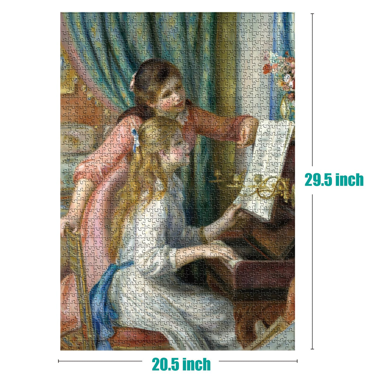 Antelope - 1000 Piece Puzzle for Adults, Two Young Girls at The Piano, by Pierre-Auguste Renoir, 1892 - Officially Licensed, Jigsaw Puzzles 1000 Pieces, High Resolution, Matte Finish, No Dust ANTELOPE