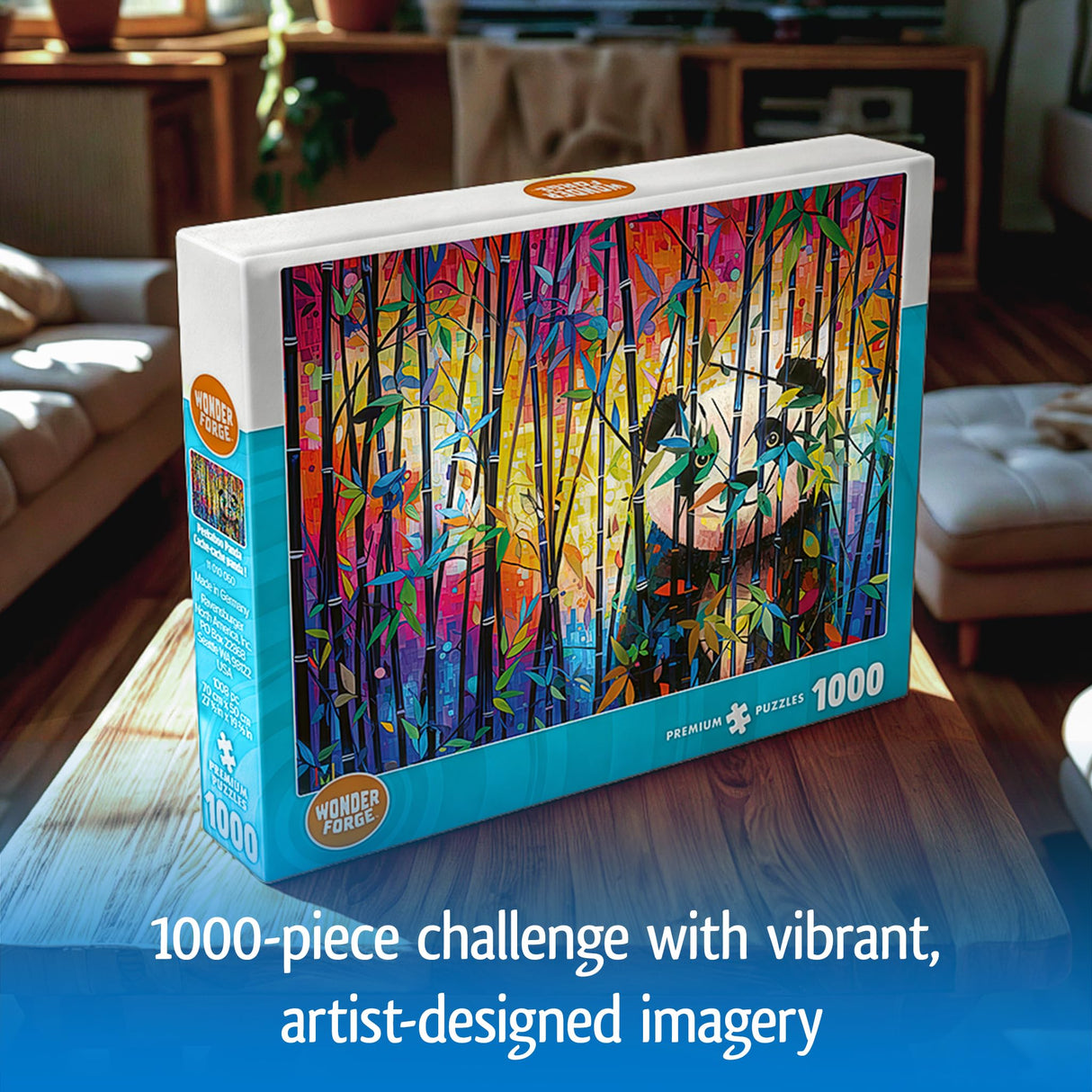 Wonder Forge Peekaboo Panda 1000 Piece Jigsaw Puzzle for Adults | Unique, Perfectly-Fitting Pieces | Fun, Vibrant Imagery | Amazon Exclusive Wonder Forge