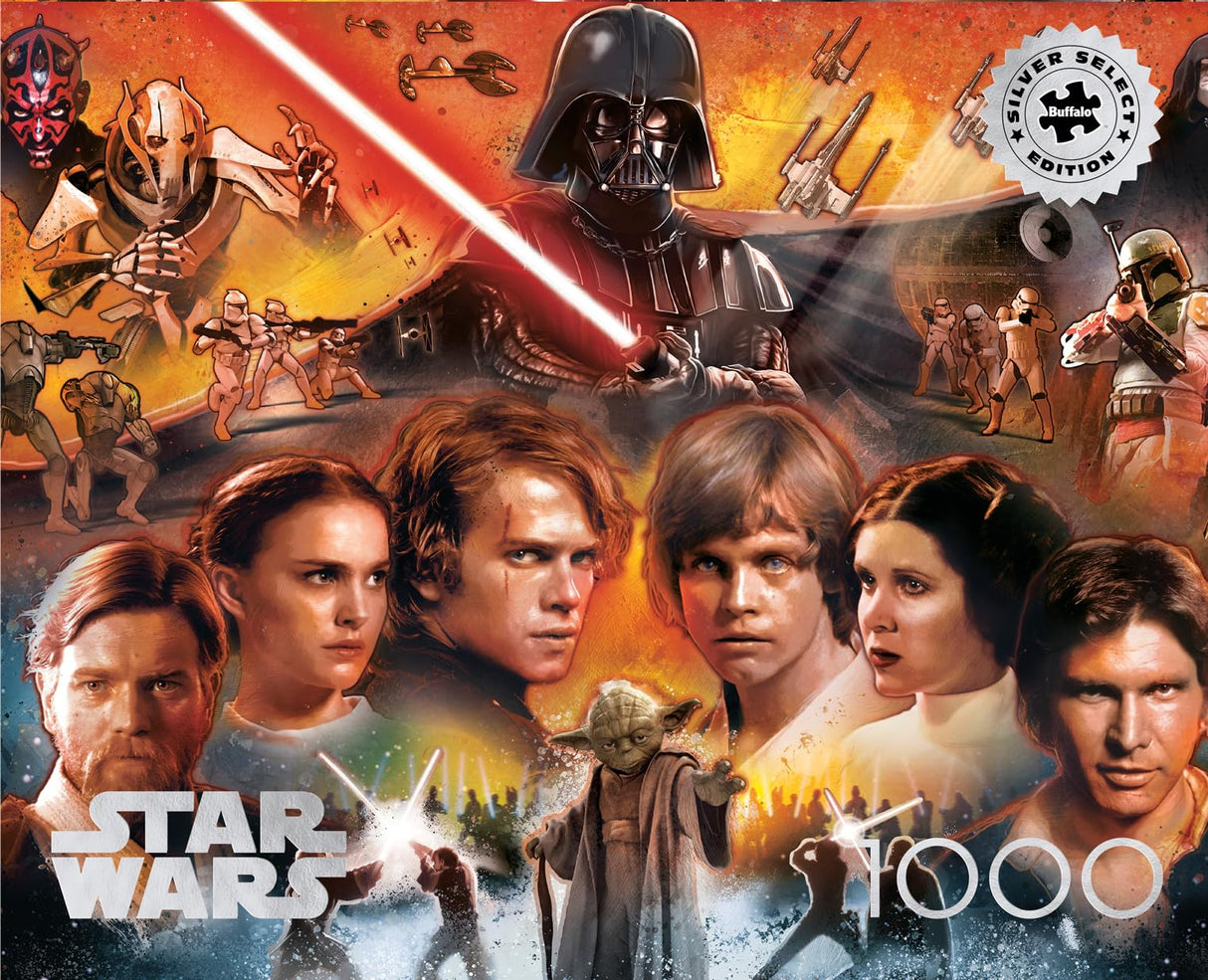 Buffalo Games - Silver Select - Star Wars - Balance and Redemption - 1000 Piece Jigsaw Puzzle for Adults - Challenging Puzzle Perfect for Game Nights - Finished Size is 26.75 x 19.75 Buffalo Games