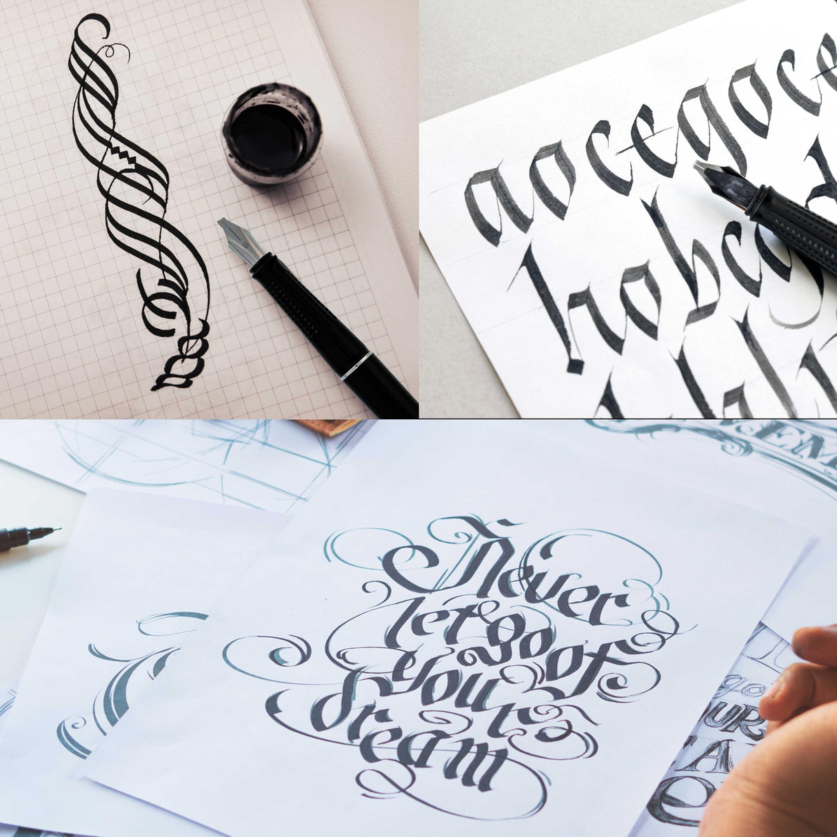 U.S. Art Supply 35-Piece Calligraphy Pen Set - 4 Pens, 5 Nibs, 22 Inks, Includes Calligraphy Pens for Writing, Beginners Handbook & Practice Paper Pad U.S. Art Supply