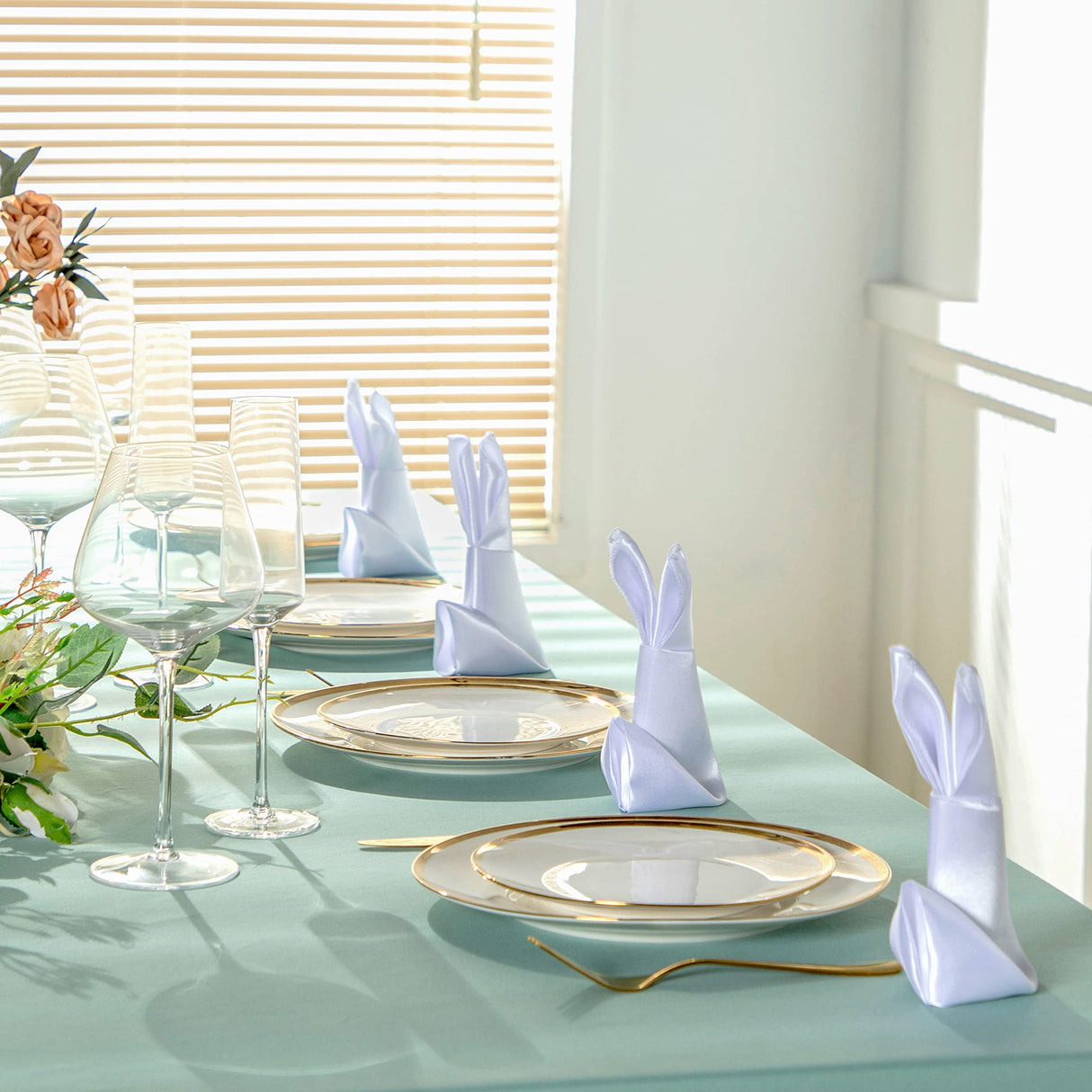 Homiest 12 Pack White Satin Napkins 20x20 Inches Dinner Napkins Decor, Square Decorative Napkins Silky Elegant Wedding Napkins, Smooth Table Cloth Napkins for Restaurant Banquet Graduation Party Homiest