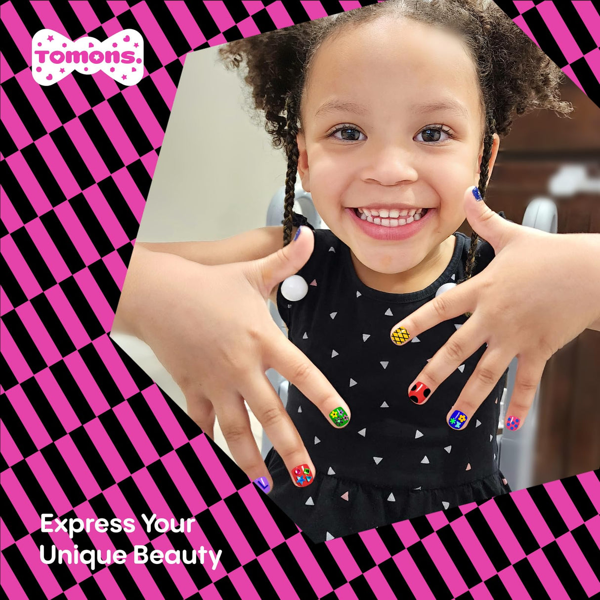 Tomons Nail Polish Set Non Toxic Kids Nail Polish Kit for Kids Ages 7-12, Birthday Gifts for 6 7 8 9 10 11 12 Year Girl, Glitter, Sequins, Stickers, Nail Art Kit Tools- 8 Colors Tomons