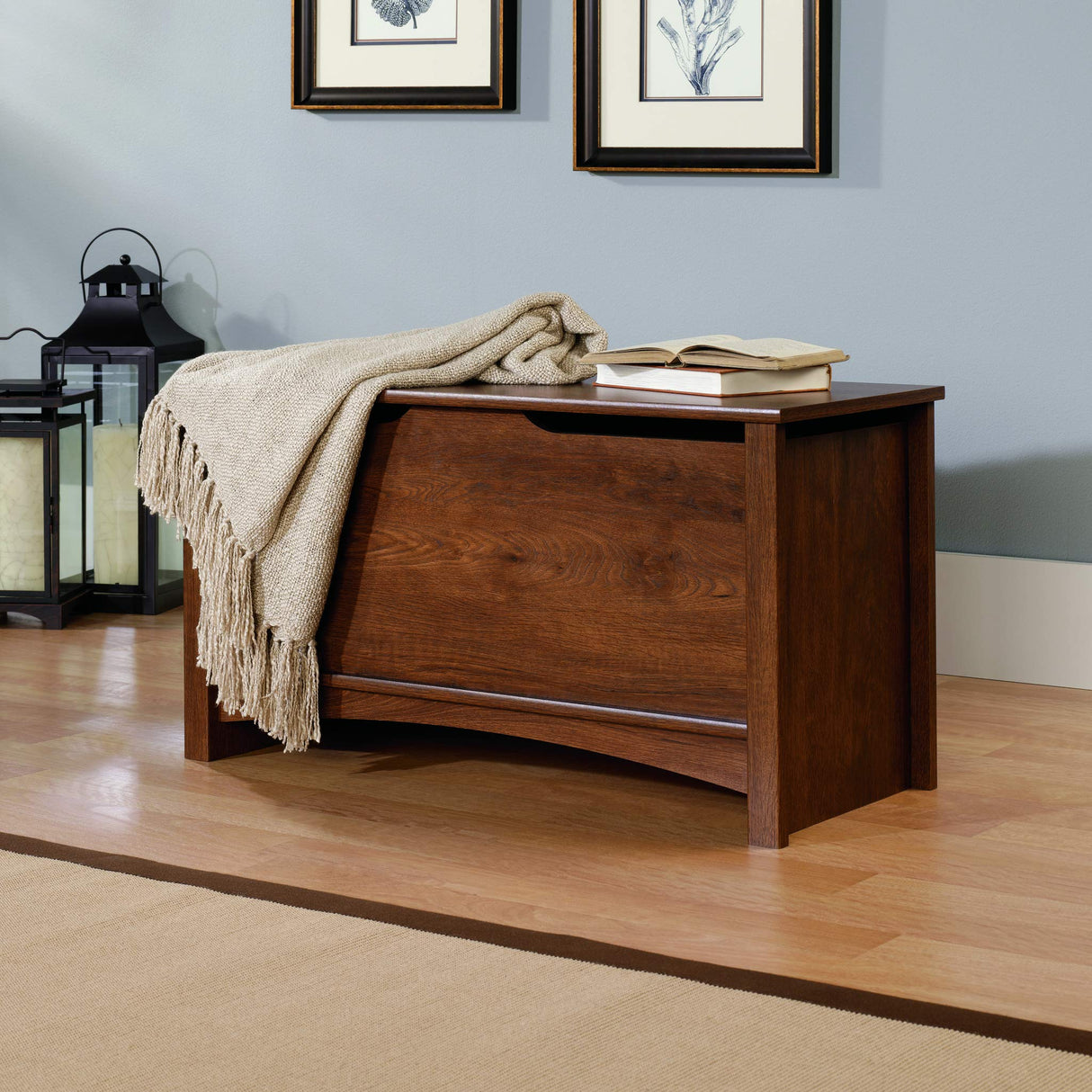 Sauder Shoal Creek Storage Chest, Oiled Oak finish Sauder