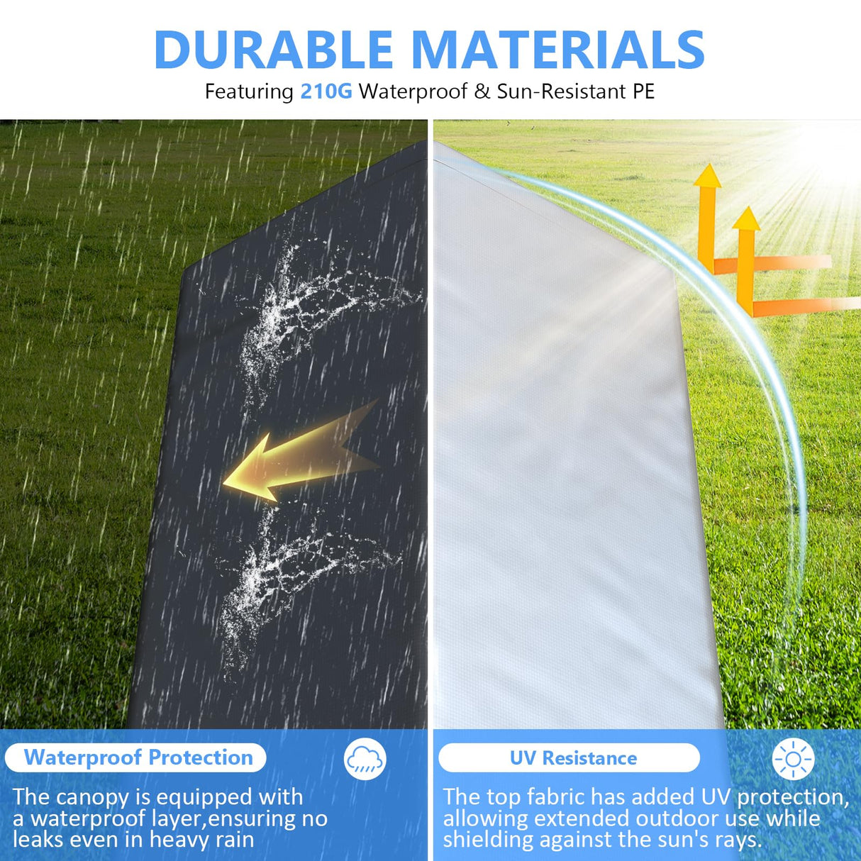 Jocoevol Carport 10x20 ft Heavy Duty with Roll-up Windows, Portable Garage with Removable Sidewalls & Doors, Car Canopy with Sandbags All-Season Tarp for Car Boat Truck Motorcycle Jocoevol