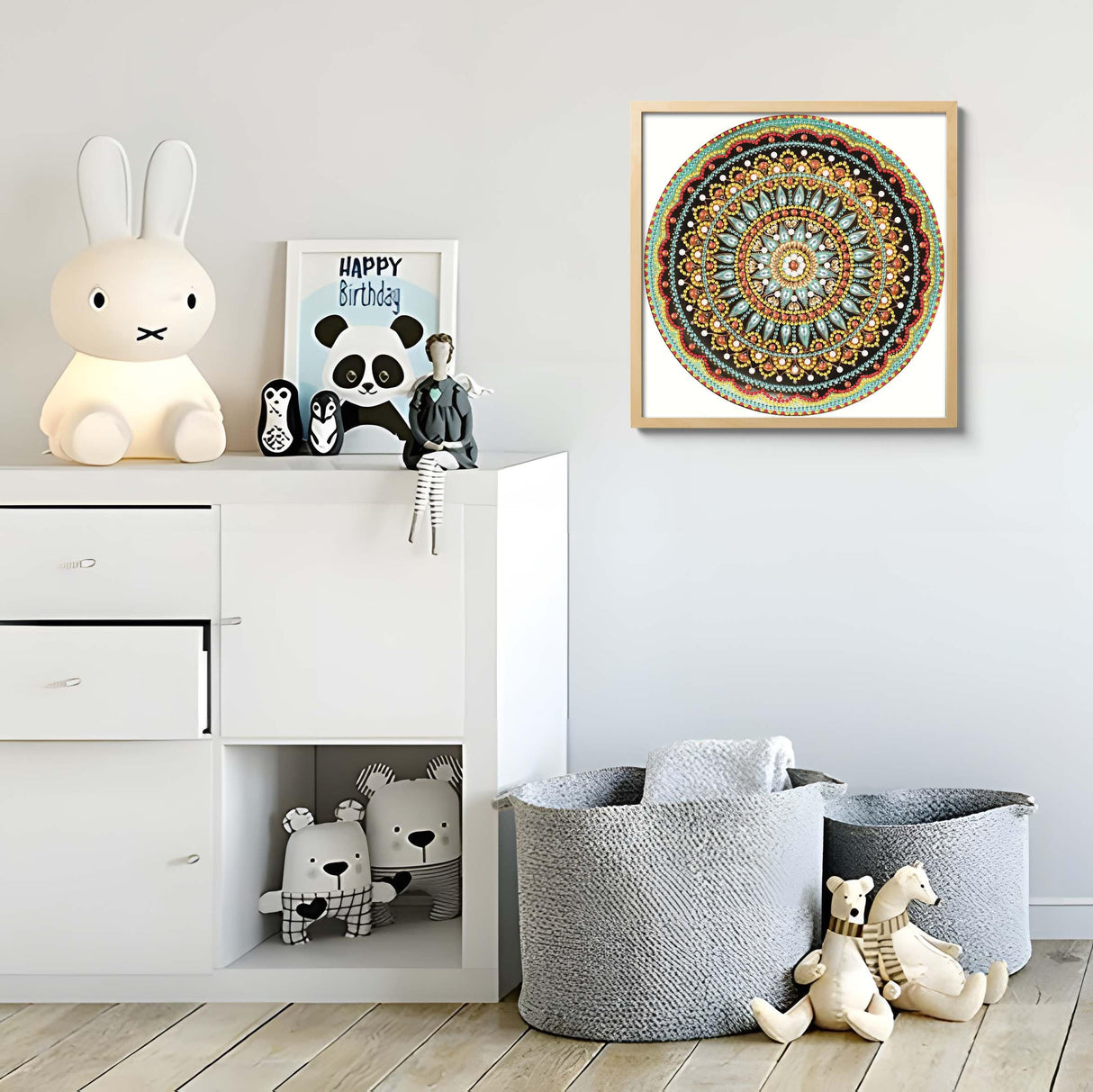 Hibah Diamond Painting DIY 5D Special Shape Rhinestone, Mandala Flower, Partial Diamond Crystal Diamond Painting Mandala Set Hibah