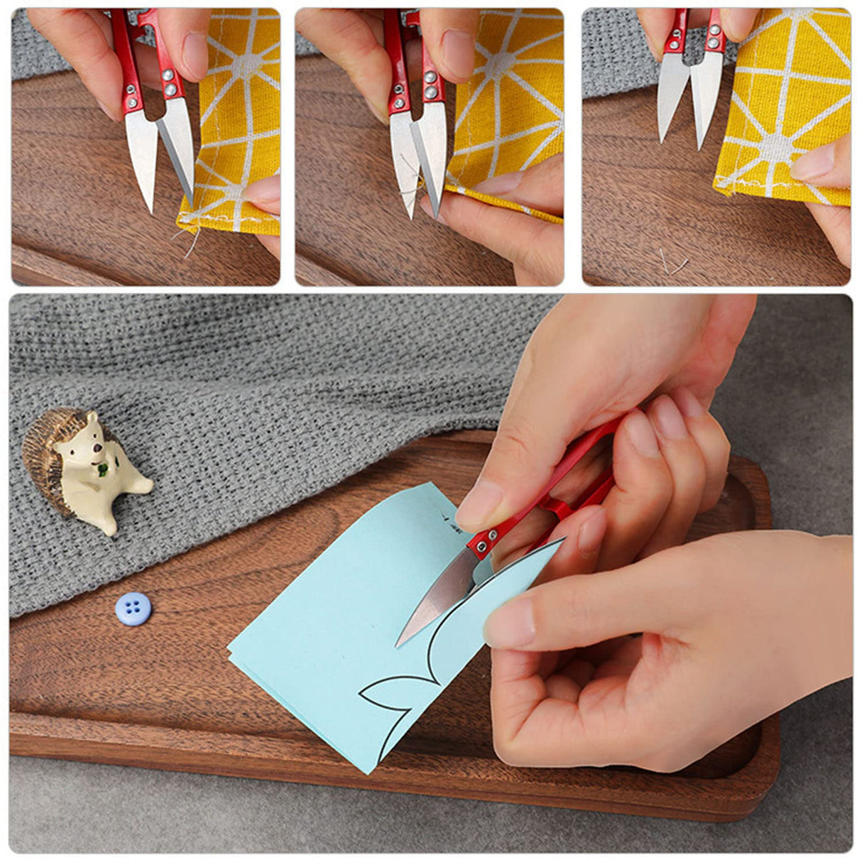 14 Pcs Sewing Seam Rippers, 2 Big and 2 Small Handy Stitch Ripper Sewing Tools with Embroidery Removal Tool, Tape Measure, Needle Threaders, Thimbles for Sewing Crafting Thread Removin Jneoace