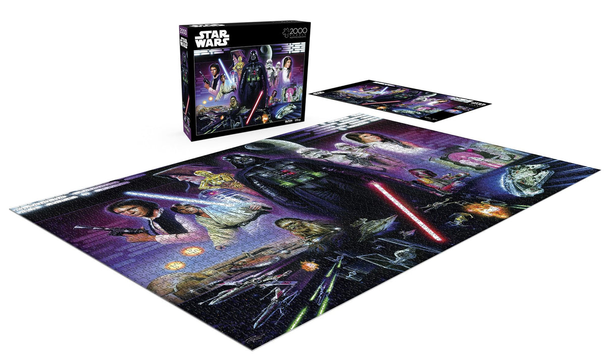 Buffalo Games - Star Wars - Don’t Underestimate The Force - 2000 Piece Jigsaw Puzzle for Adults -Challenging Puzzle Perfect for Game Nights - Finished Size is 38.50 x 26.50 Buffalo Games