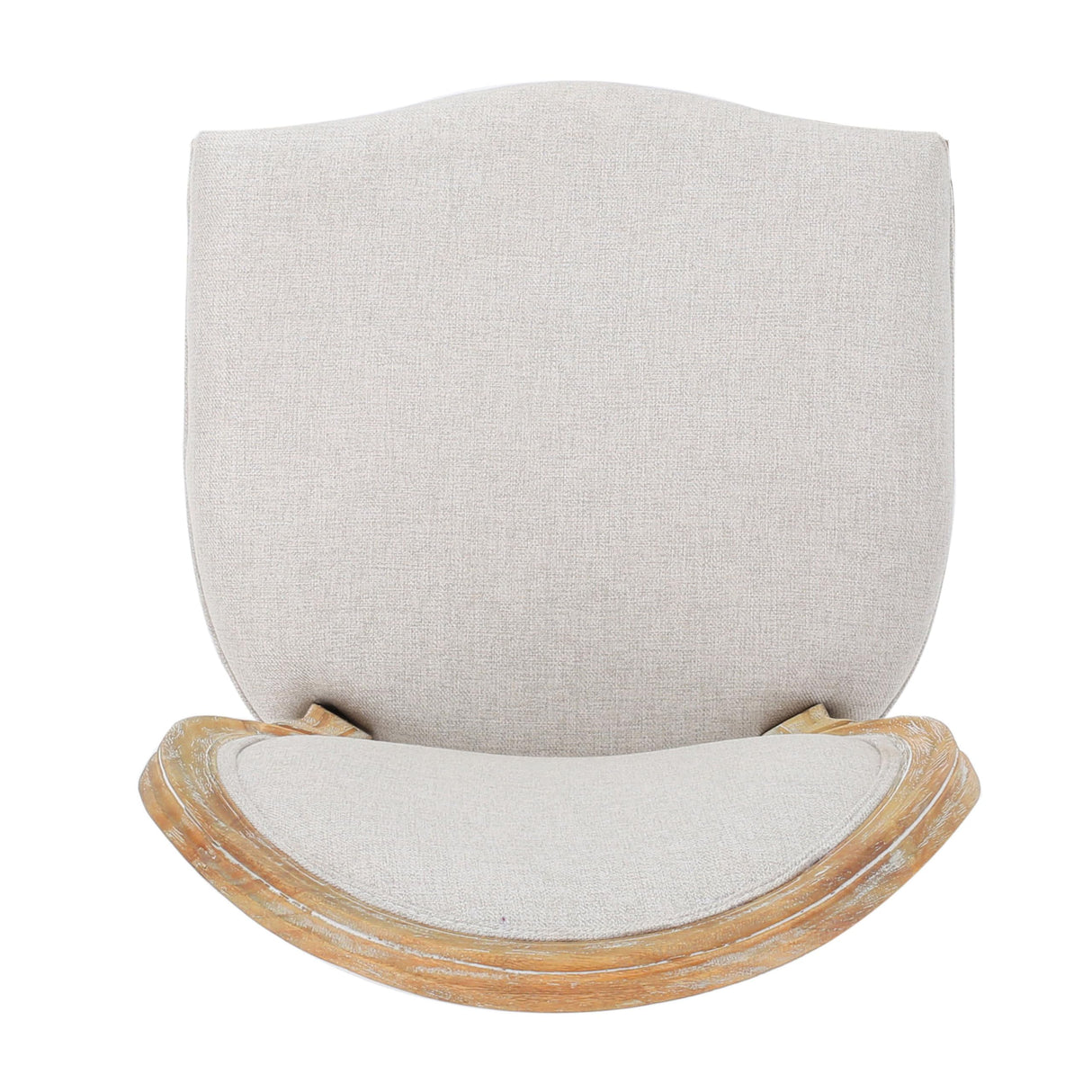 Christopher Knight Home Phinnaeus Polyester Beige Fabric Dining Chair (Set of 2), 2-Pcs Set Christopher Knight Home