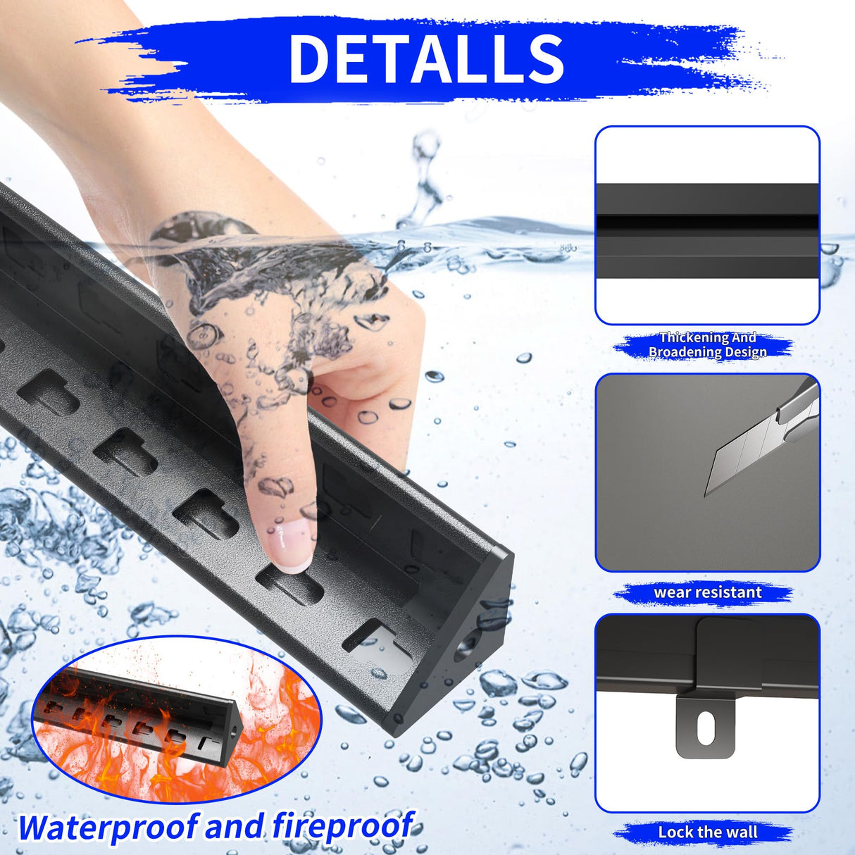 BIZOEIRON Metal Storage Shelving Heavy Duty, Shelves Unit for Garage, Adjustable 6 Tier Storage Rack, Industrial Utility Shelf for Garage, Warehouse, Basement, Kitchen, 18" D x 48" W x 82.5" H, Black BIZOEIRON