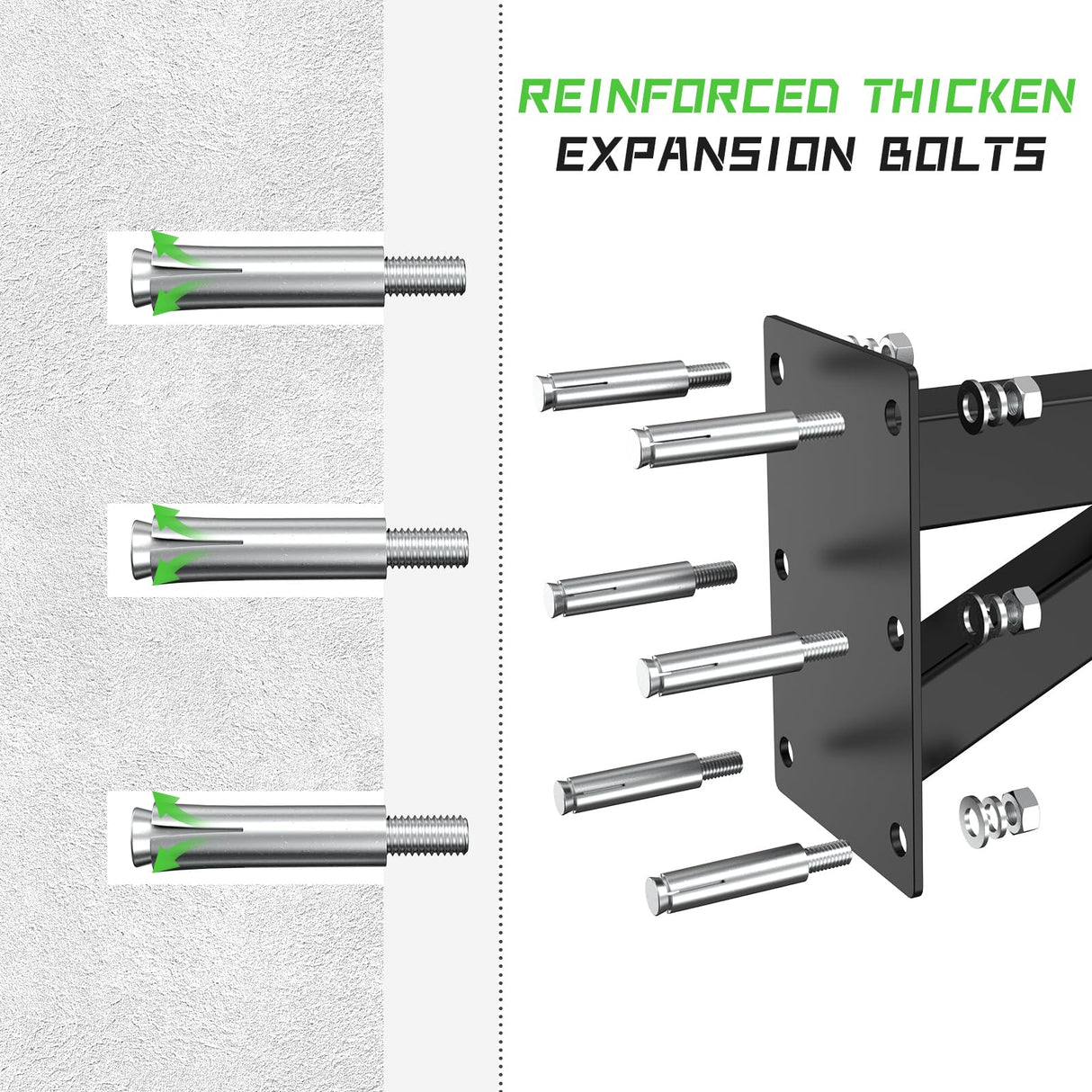 Eapele Heavy Bag Mount, Adjustable Punching Bag Wall Mount Bracket for Boxing and Muay Thai Training, Heavy Duty 500 lbs Boxing Bag Hanger for Home Gym MMA, Punching Bag Holder Stand for Hanging Bag Eapele