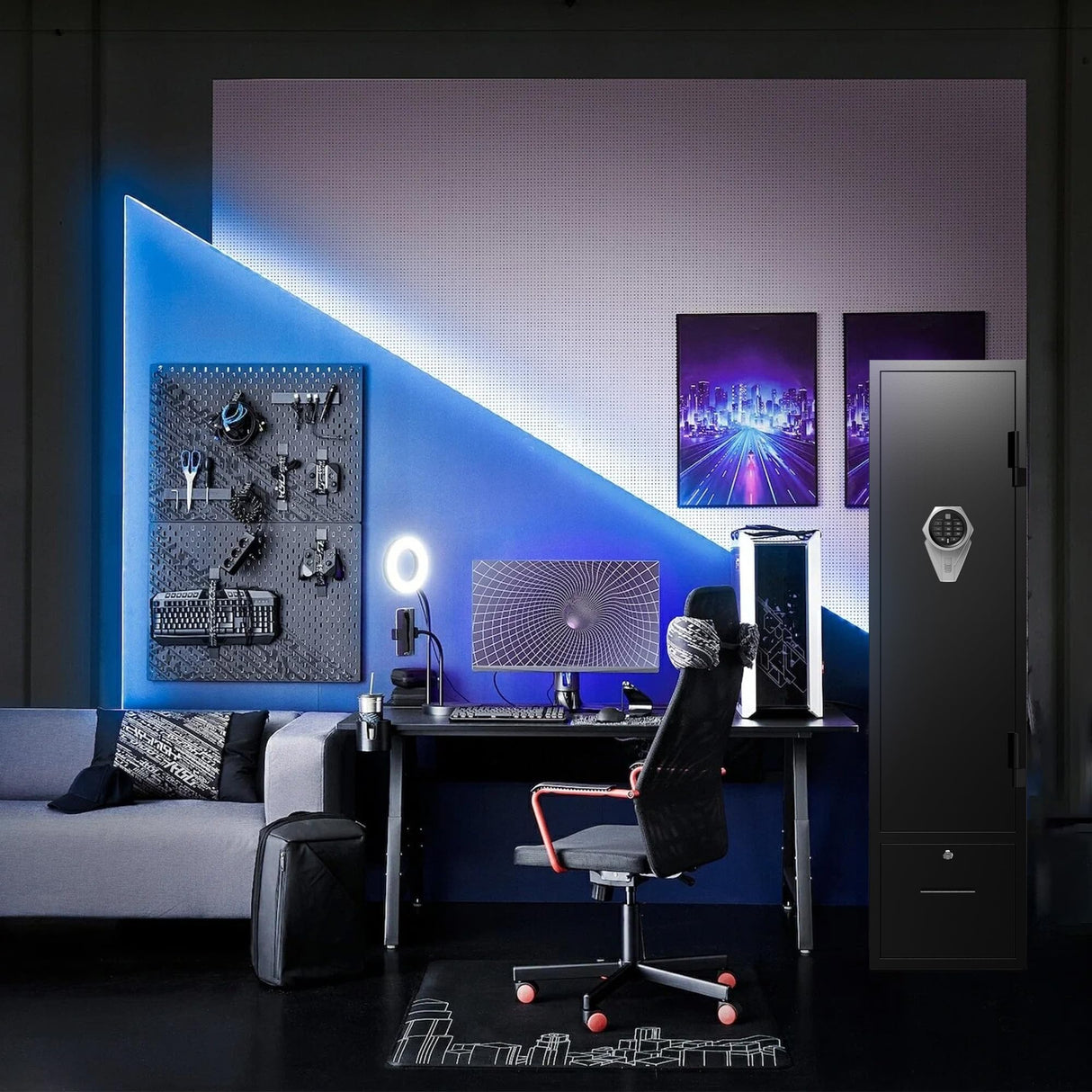 3-5 gun safes for home rifle and pistols (Biometric) Emasme