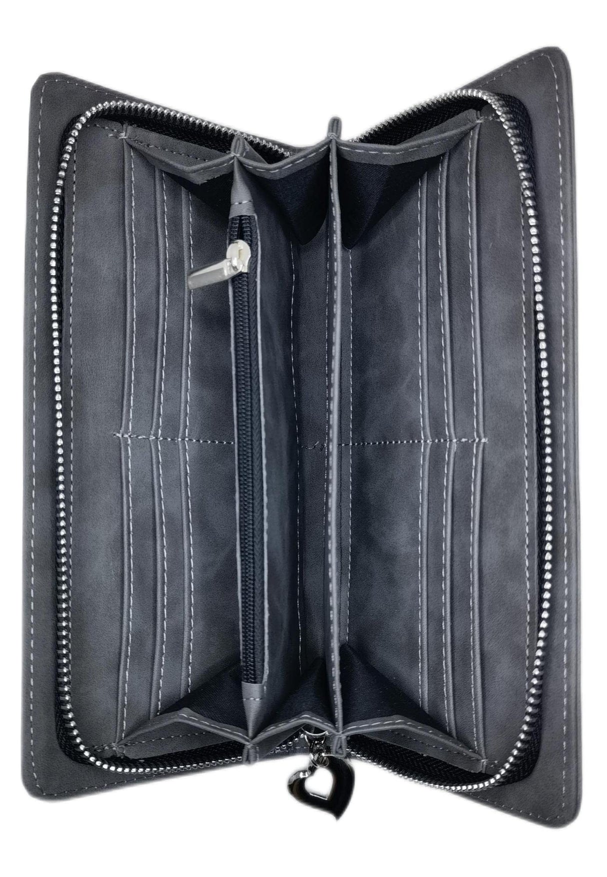 Youkang Sublimation Wallet Women's Zipper Card Holder Storage Bag Women's Travel Clutch Wristband DIY Craft (Grey) Youkang