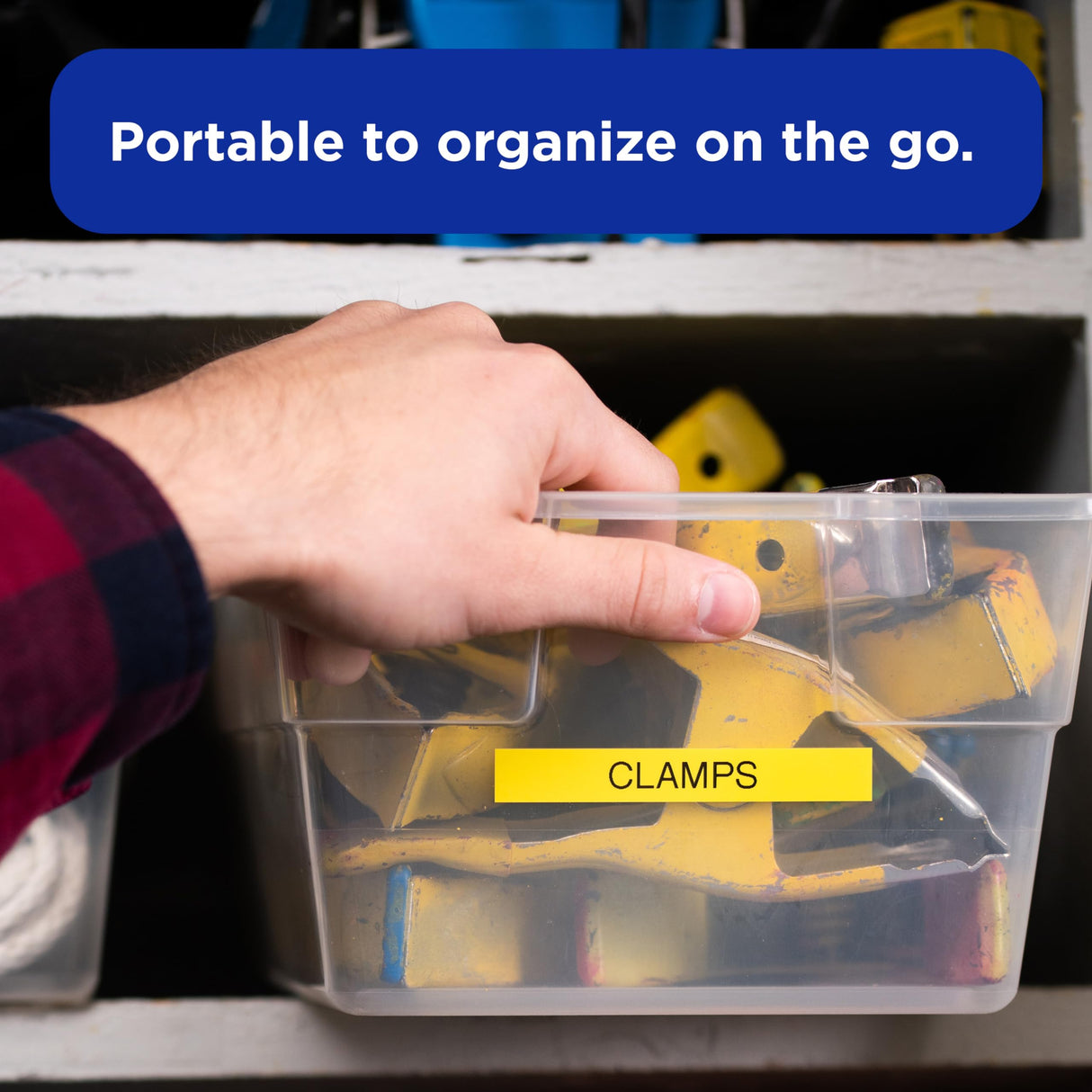 Brother P-Touch, PTH110, Easy Portable Monochrome Label Maker, Lightweight, Qwerty Keyboard, One-Touch Keys, White Brother