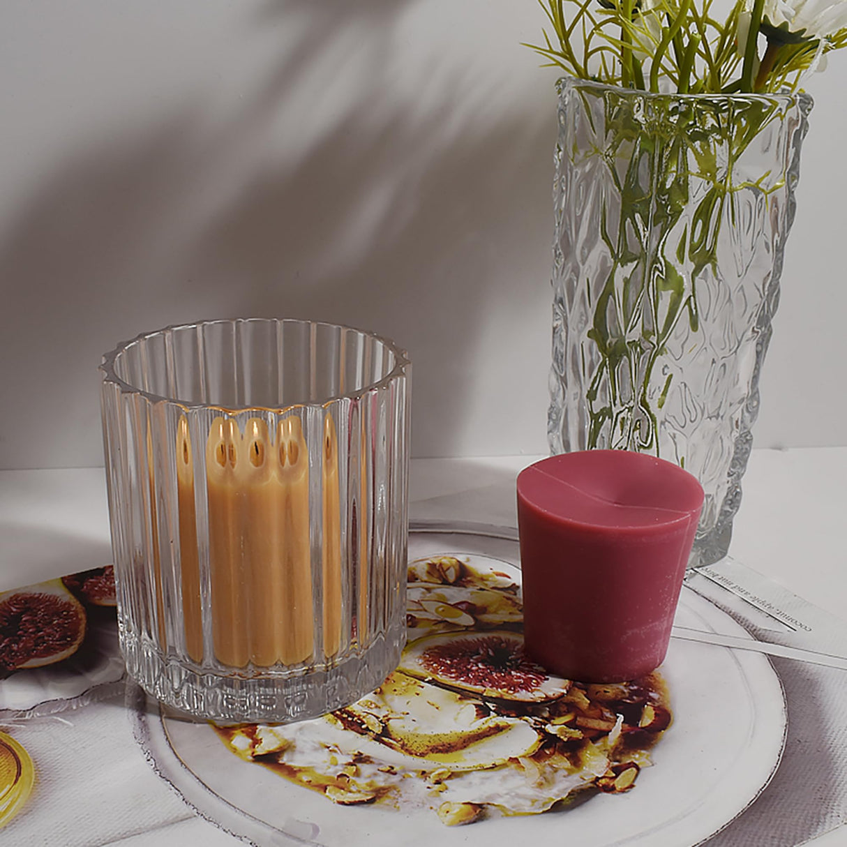 3 Pack Cylinder Candle Mold - Votive Candle - Silicone 3D Molds for Pray, Peony & Home Decor - Resin Casting & Soap Making Molds ESEDAGE